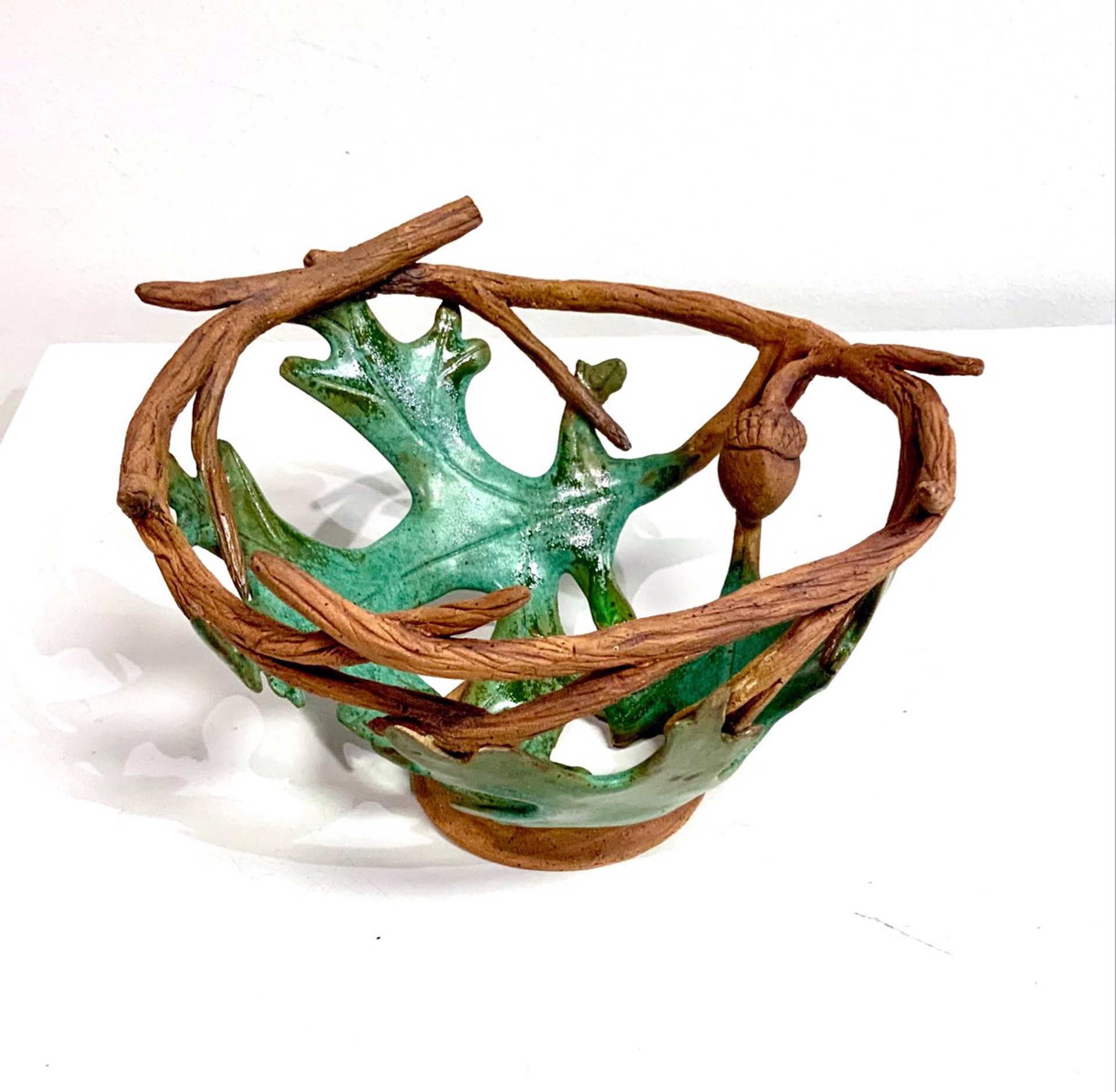 Oak Leaf Bowl by Janet Leazenby