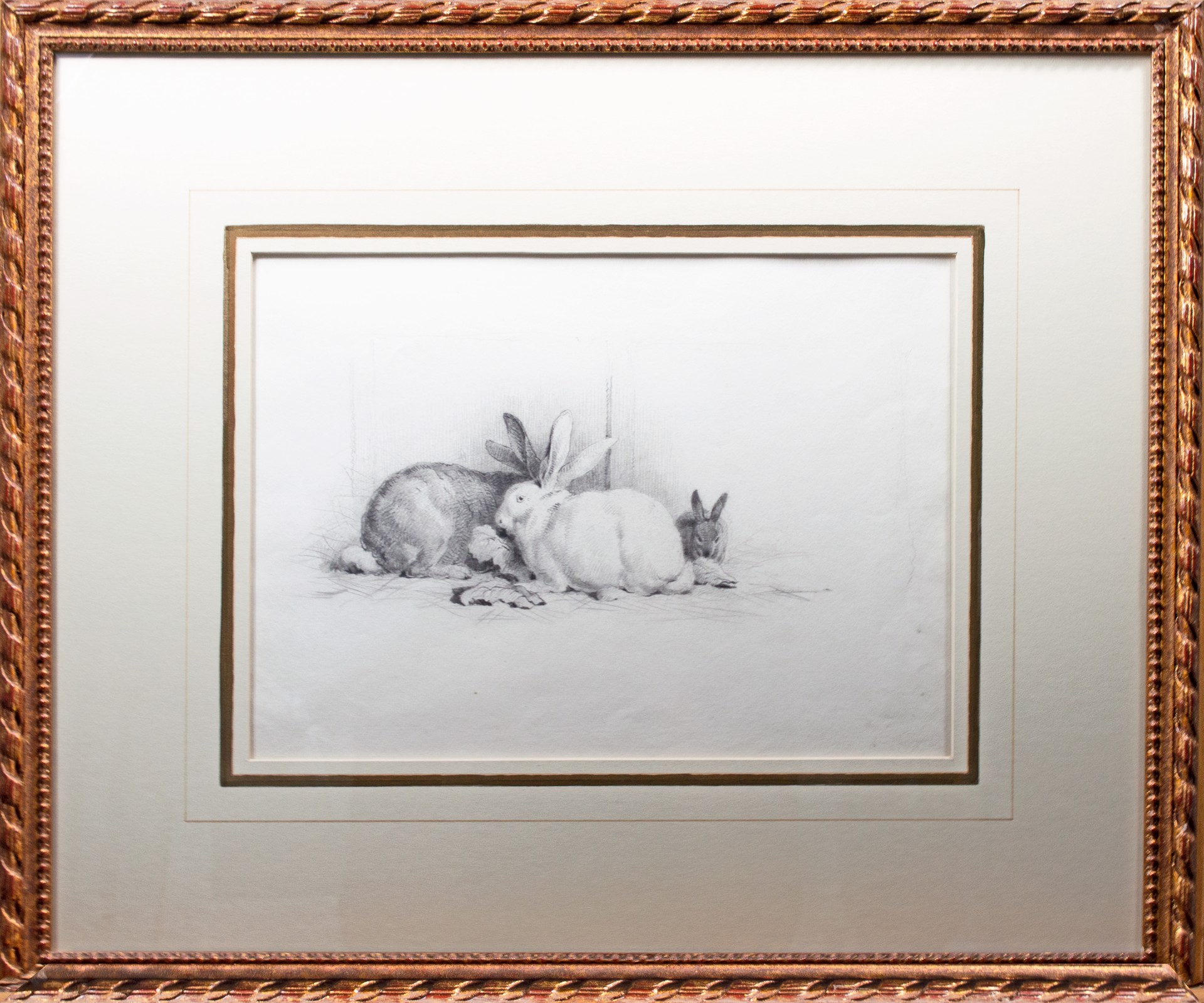 Three Rabbits, Rothschild Collection by William Hall