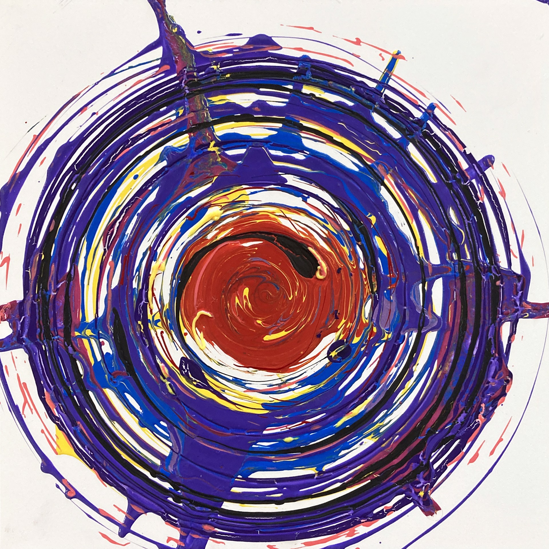 "Purple Bullseye" by Artist Unknown, EAS by Autism Academy
