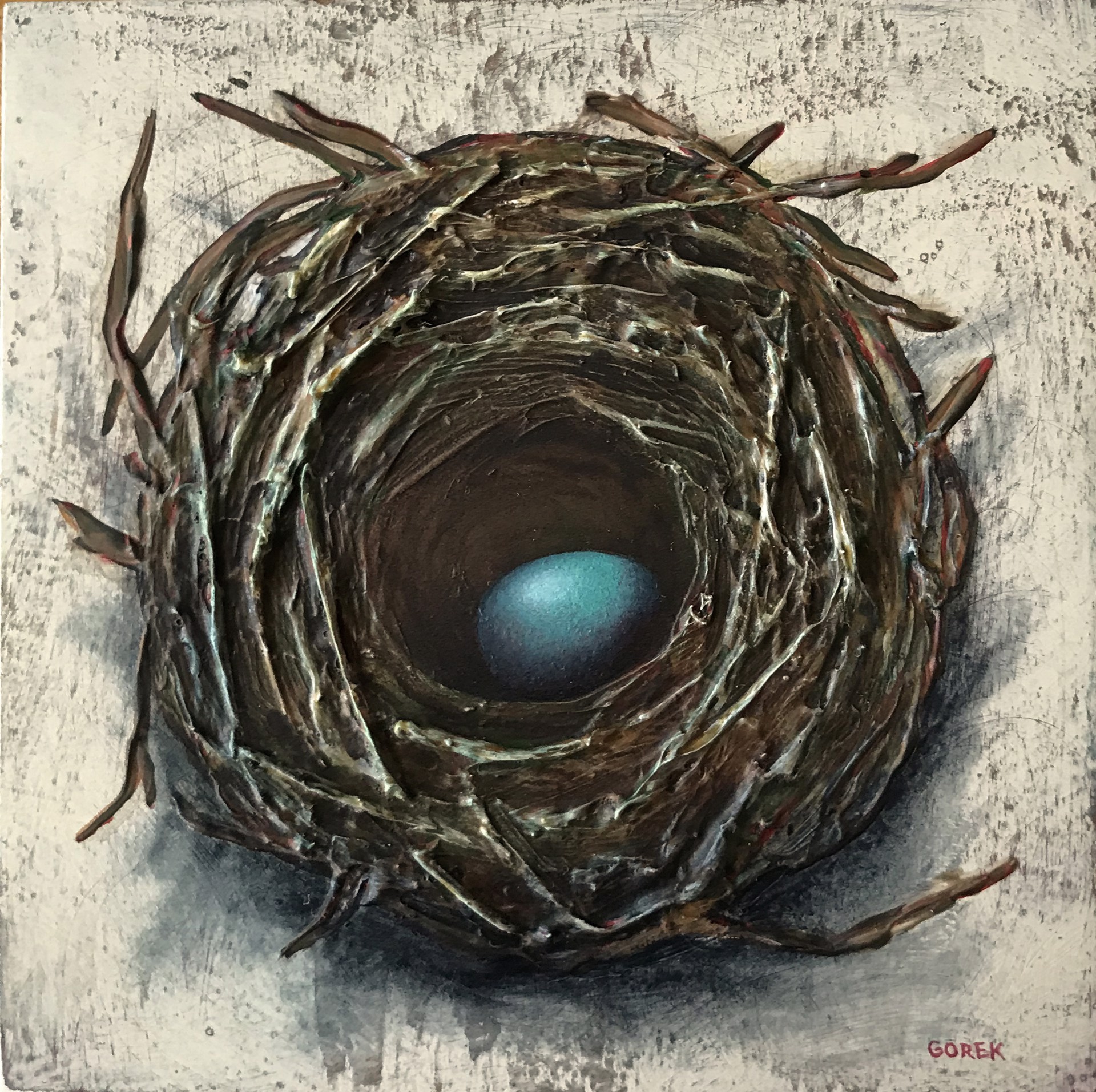Bird's Nest, 1 Egg by Thane Gorek