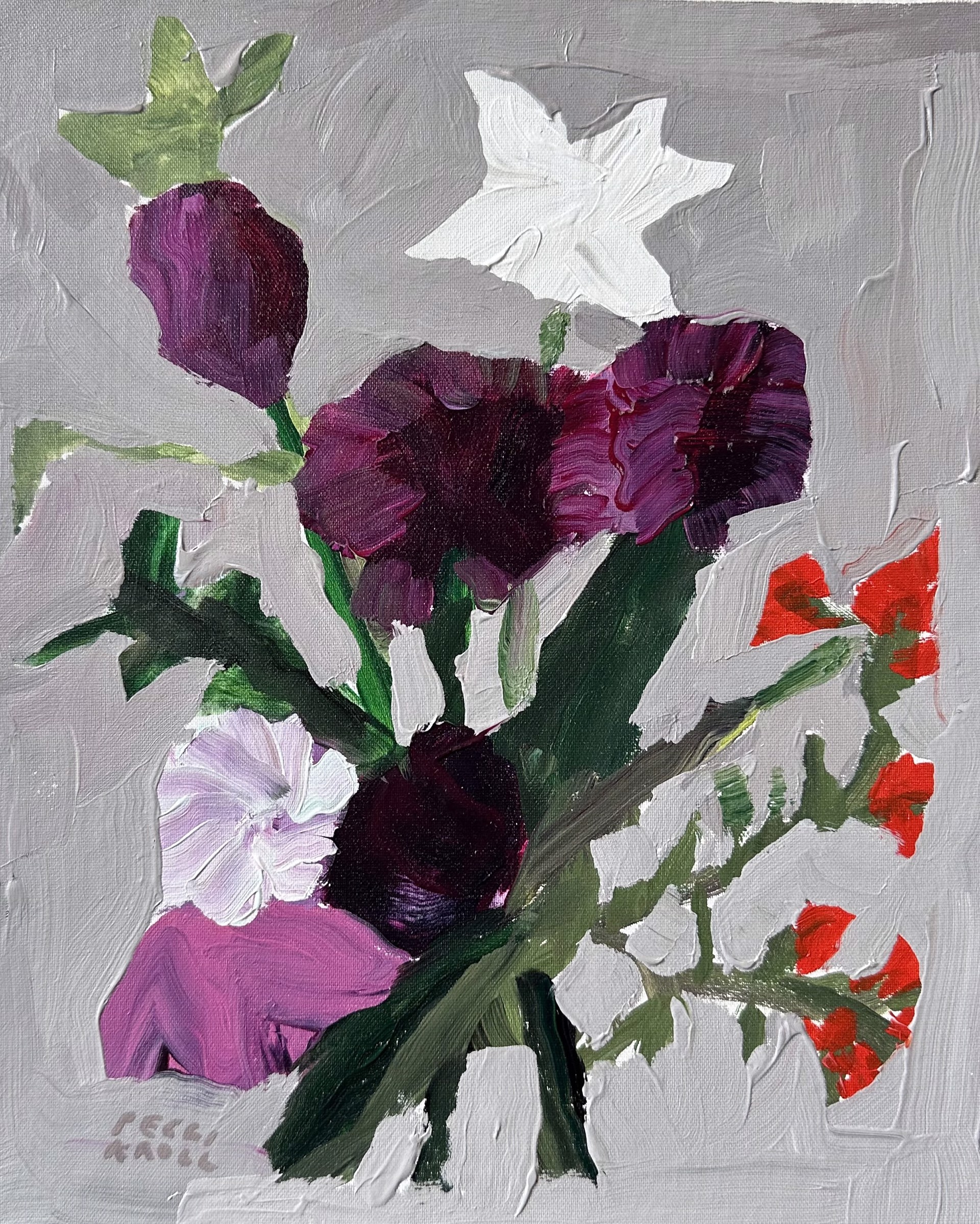Floral with Purple by Peggi Kroll-Roberts