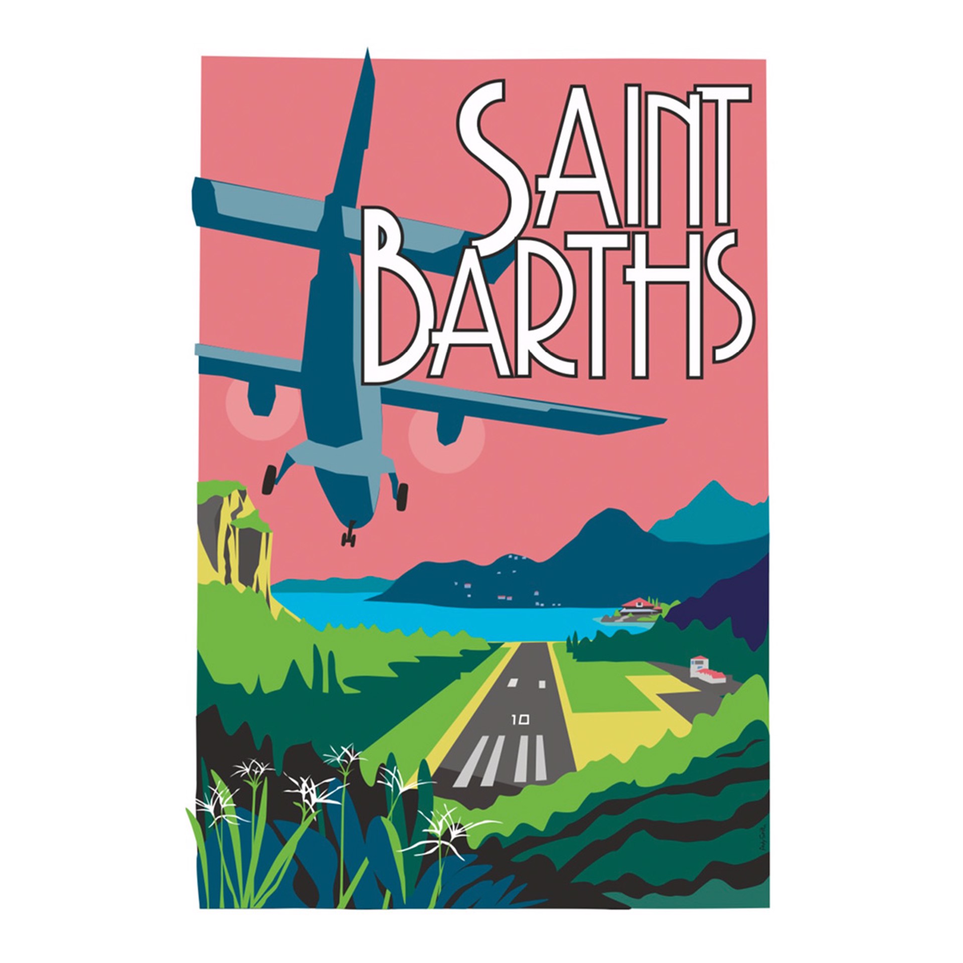 Welcome to St Barth - Pink by St Barth Artwork