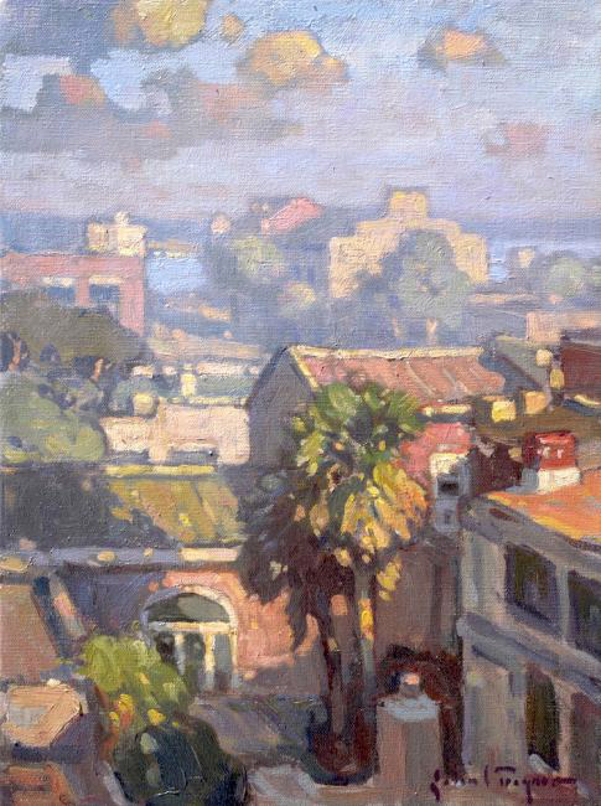 Rooftop View, Charleston by John C. Traynor
