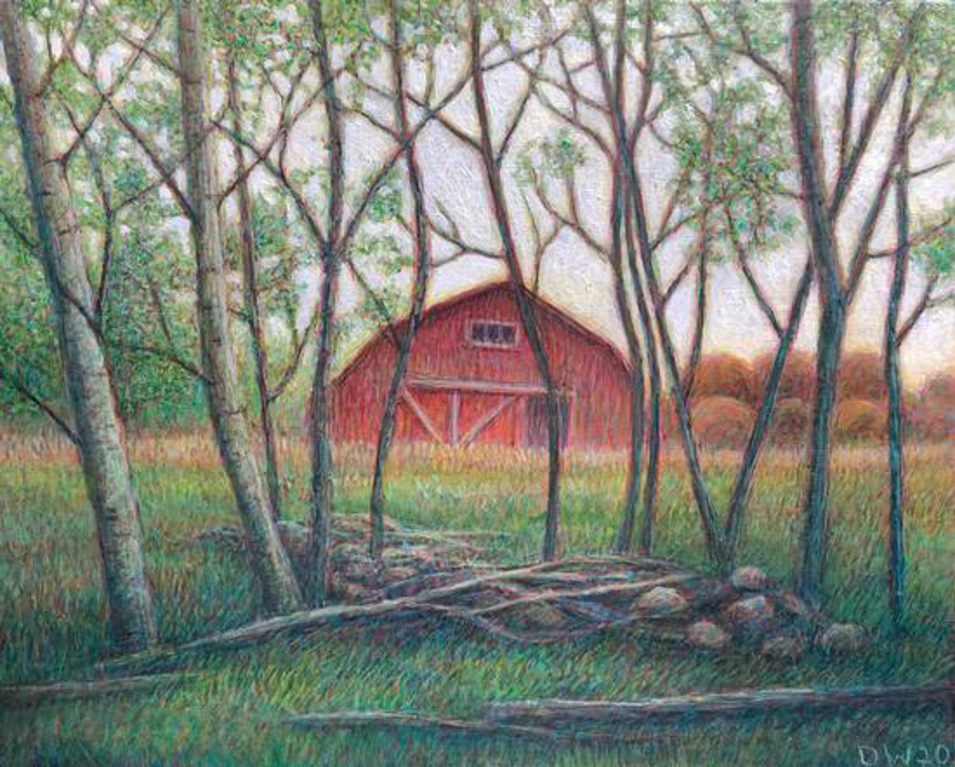 Red Barn by Debbie Wozniak-Bonk