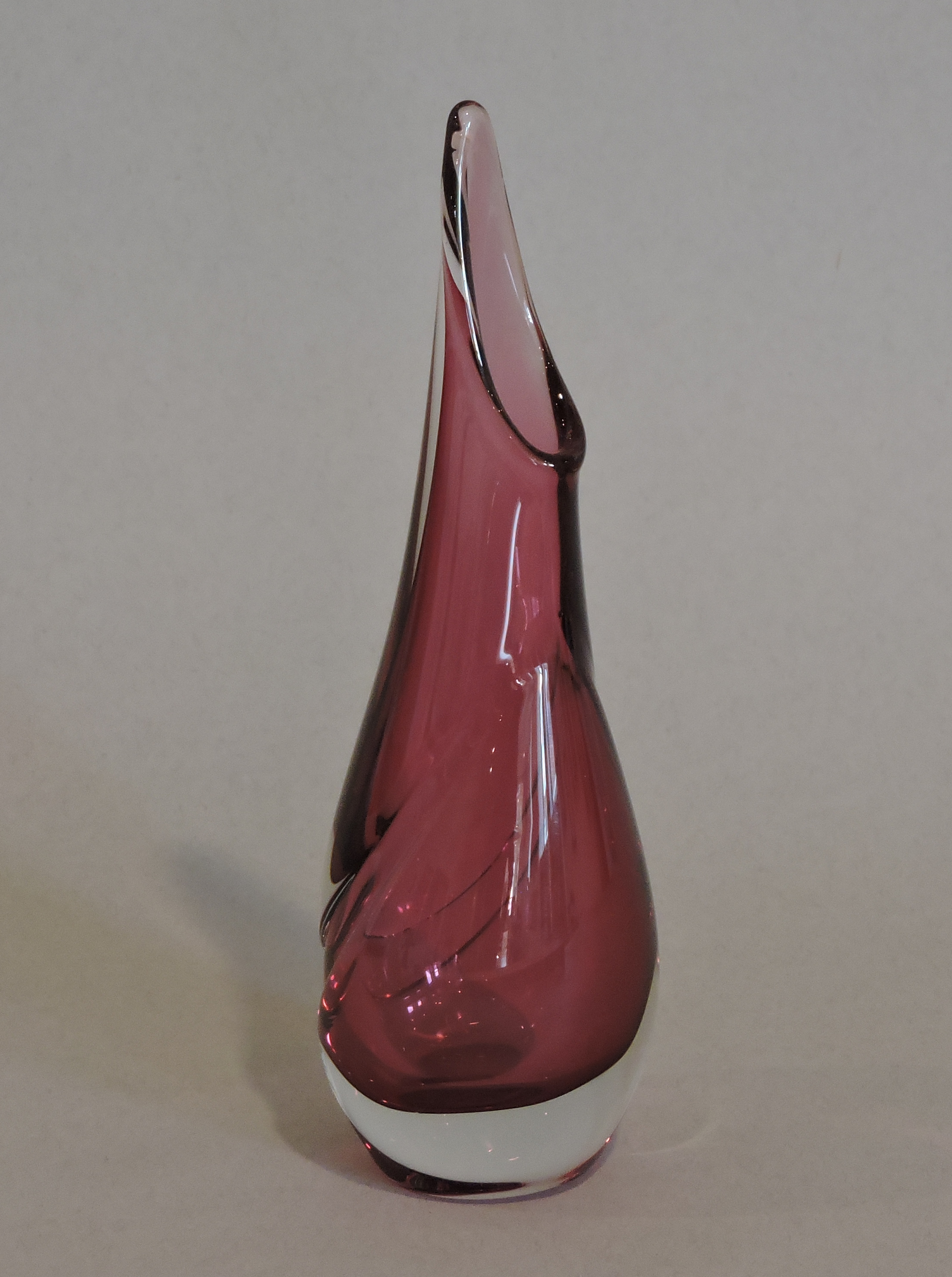 Split Pod Vase (Ruby) by Ed Branson