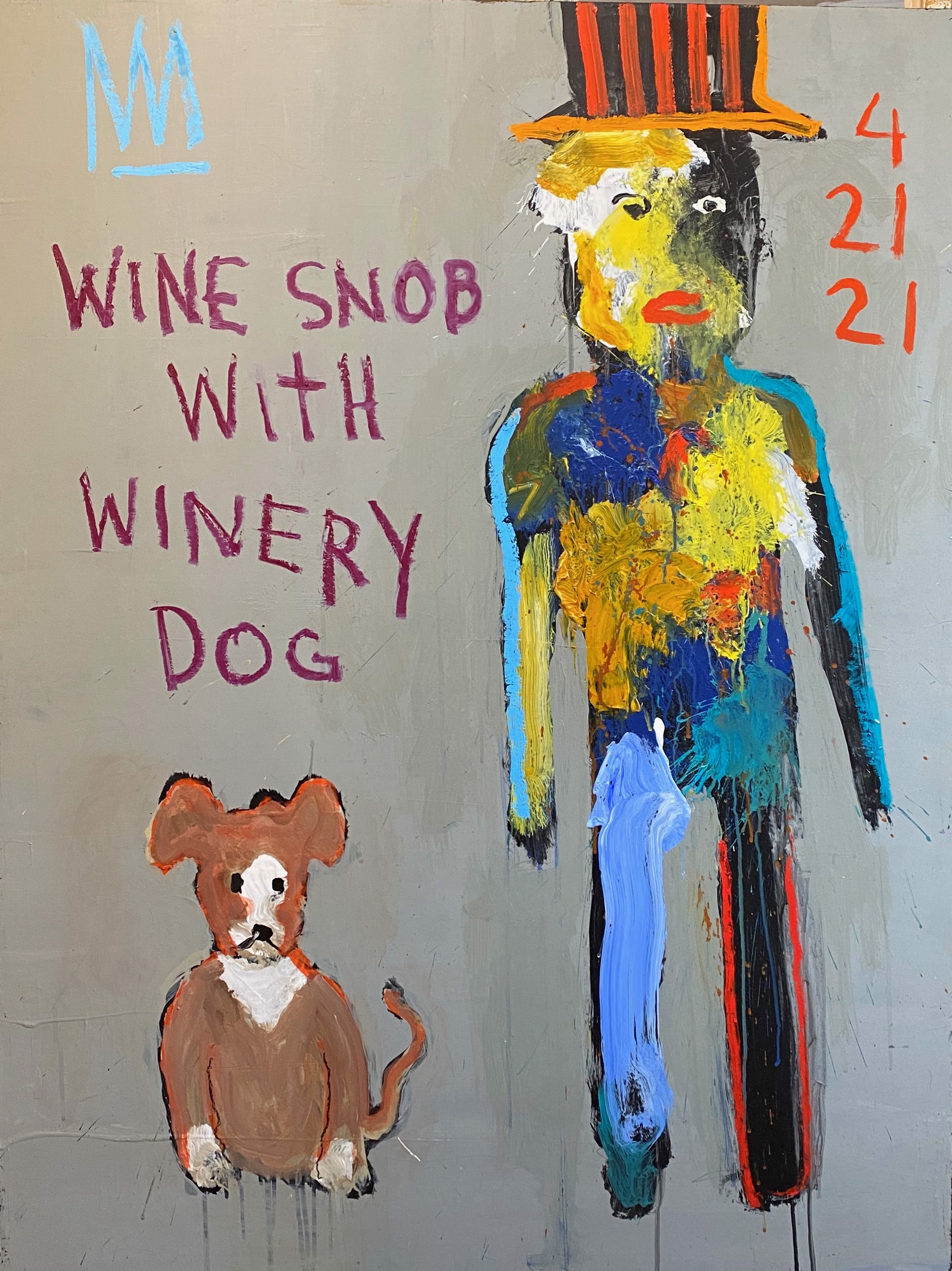 Wine Snob with Winery Dog by Michael Snodgrass