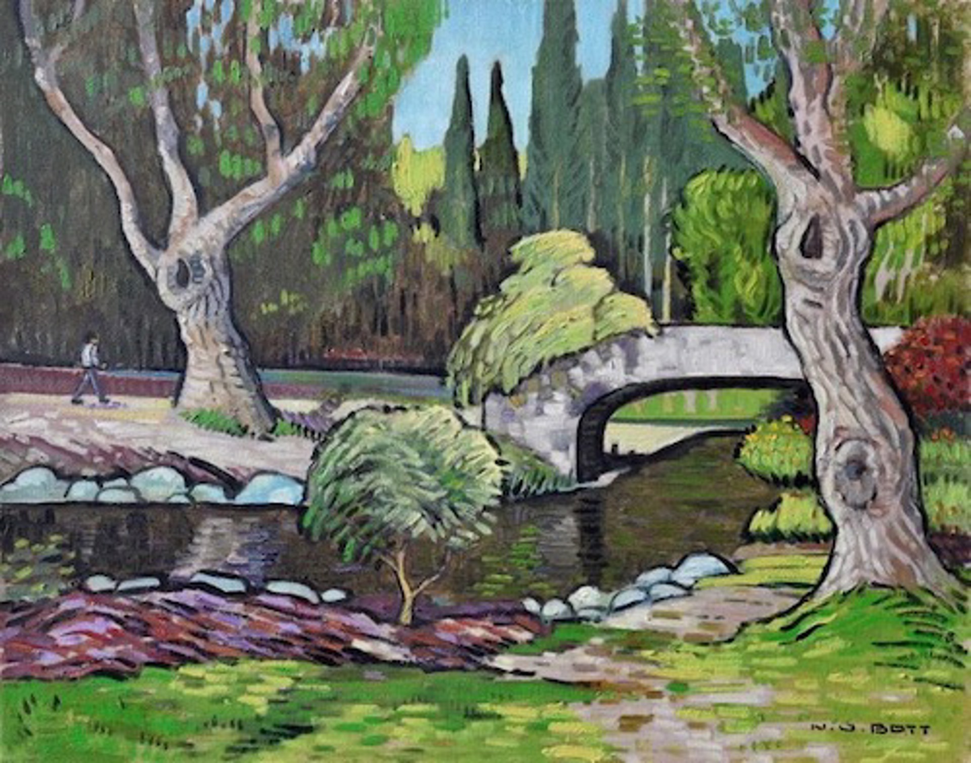 Bridge Stanley park by Nicholas Bott