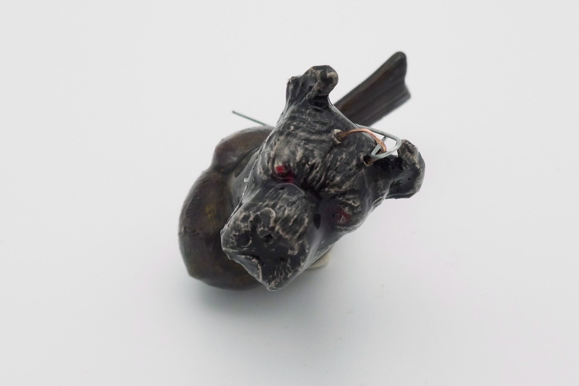 Dog Head Bird Ornament by Craig Clifford