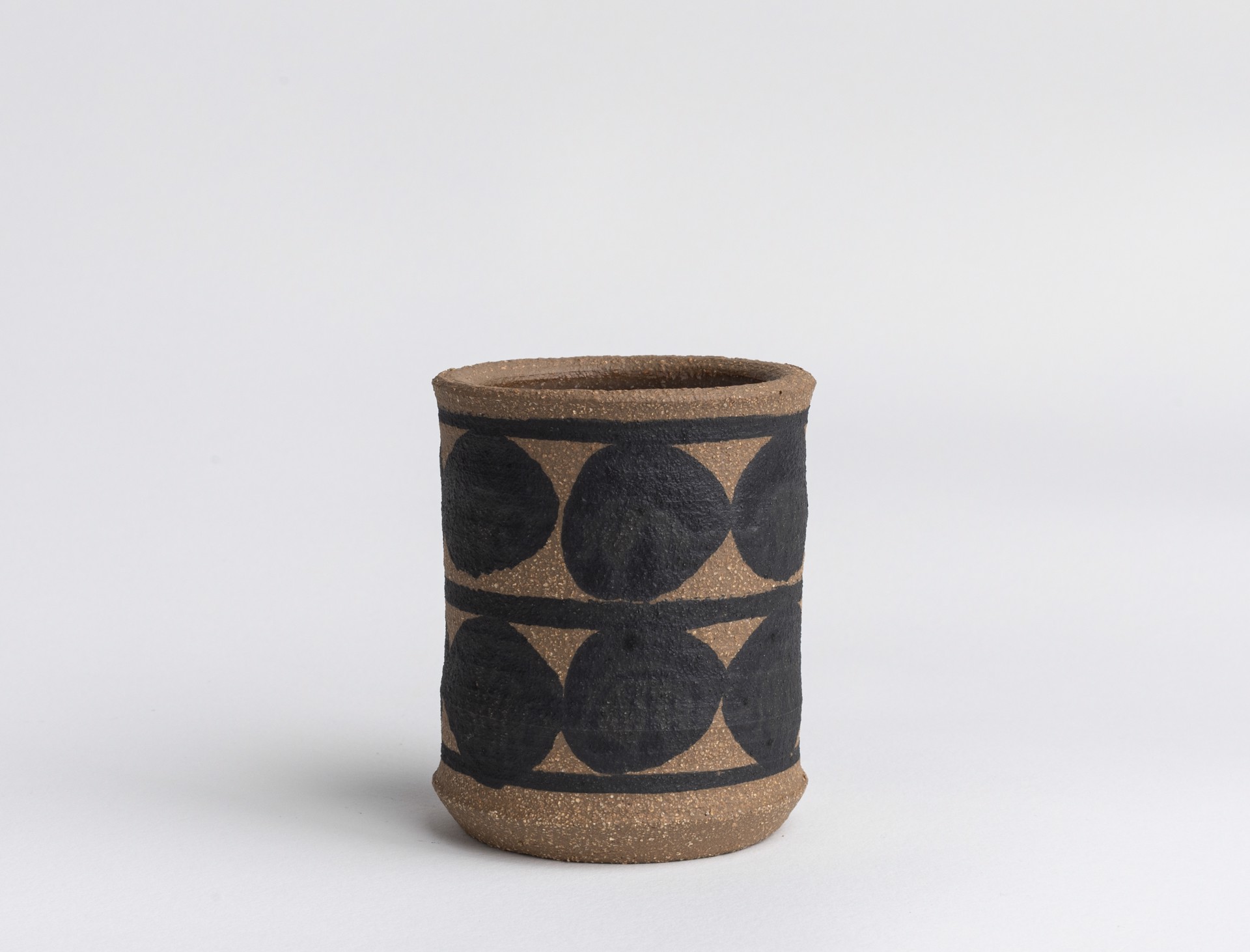 Black Patterned Cup/Vase II by Glory Day Loflin Ceramics