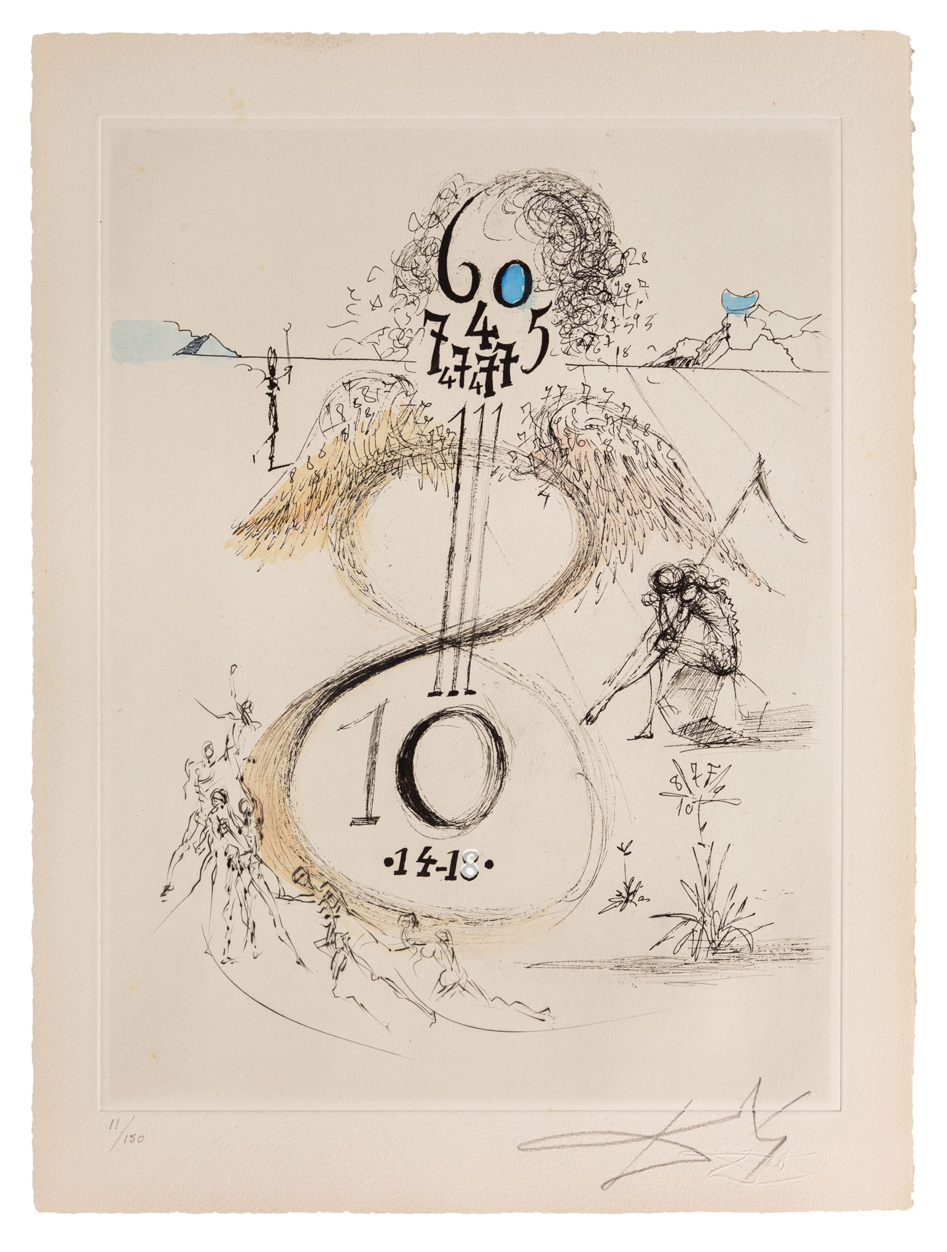 Apollinaire "The 1914-1918 War" by Salvador Dalí