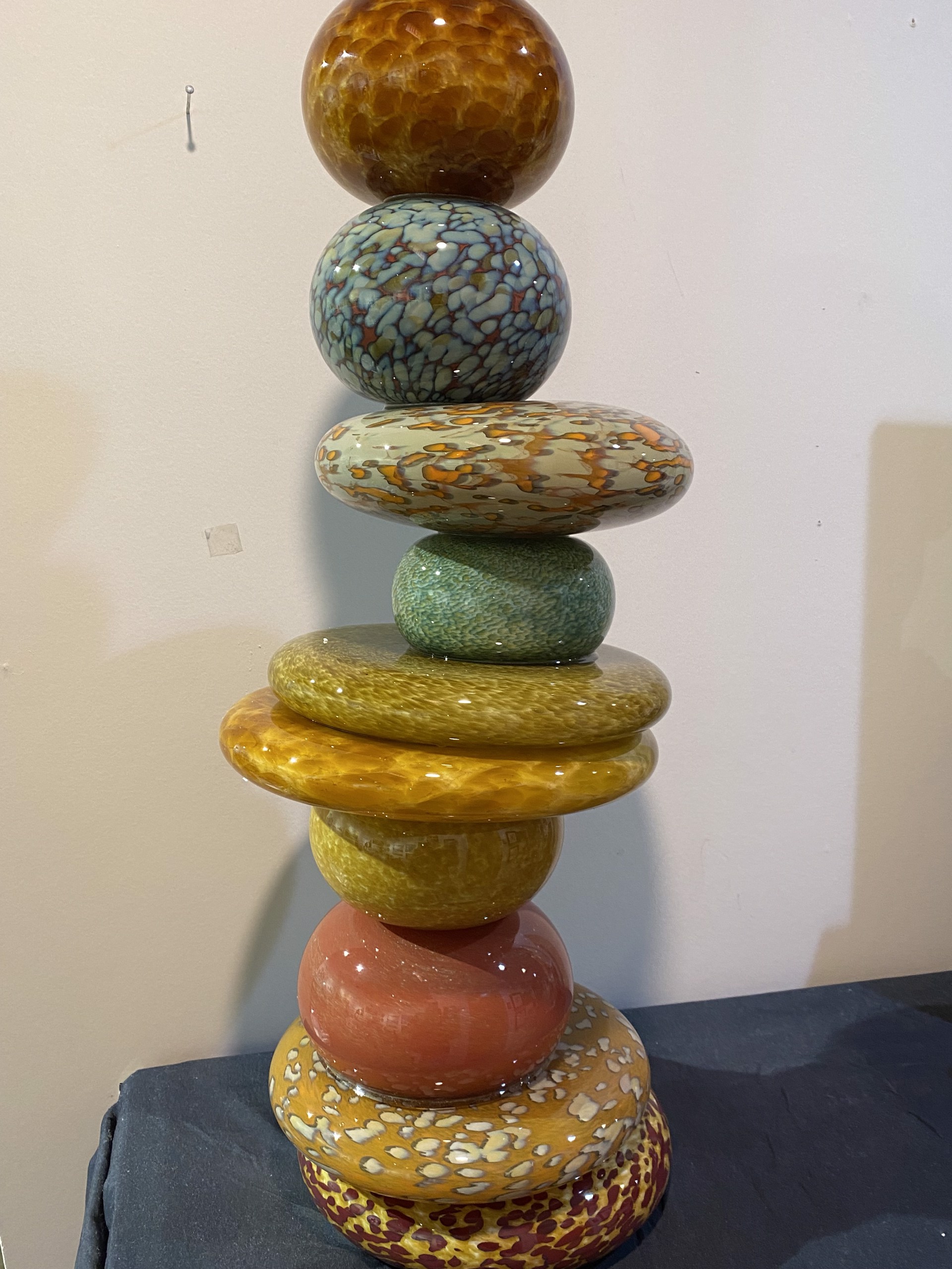 Stacked Stones - Earth Amber by Robert Madvin