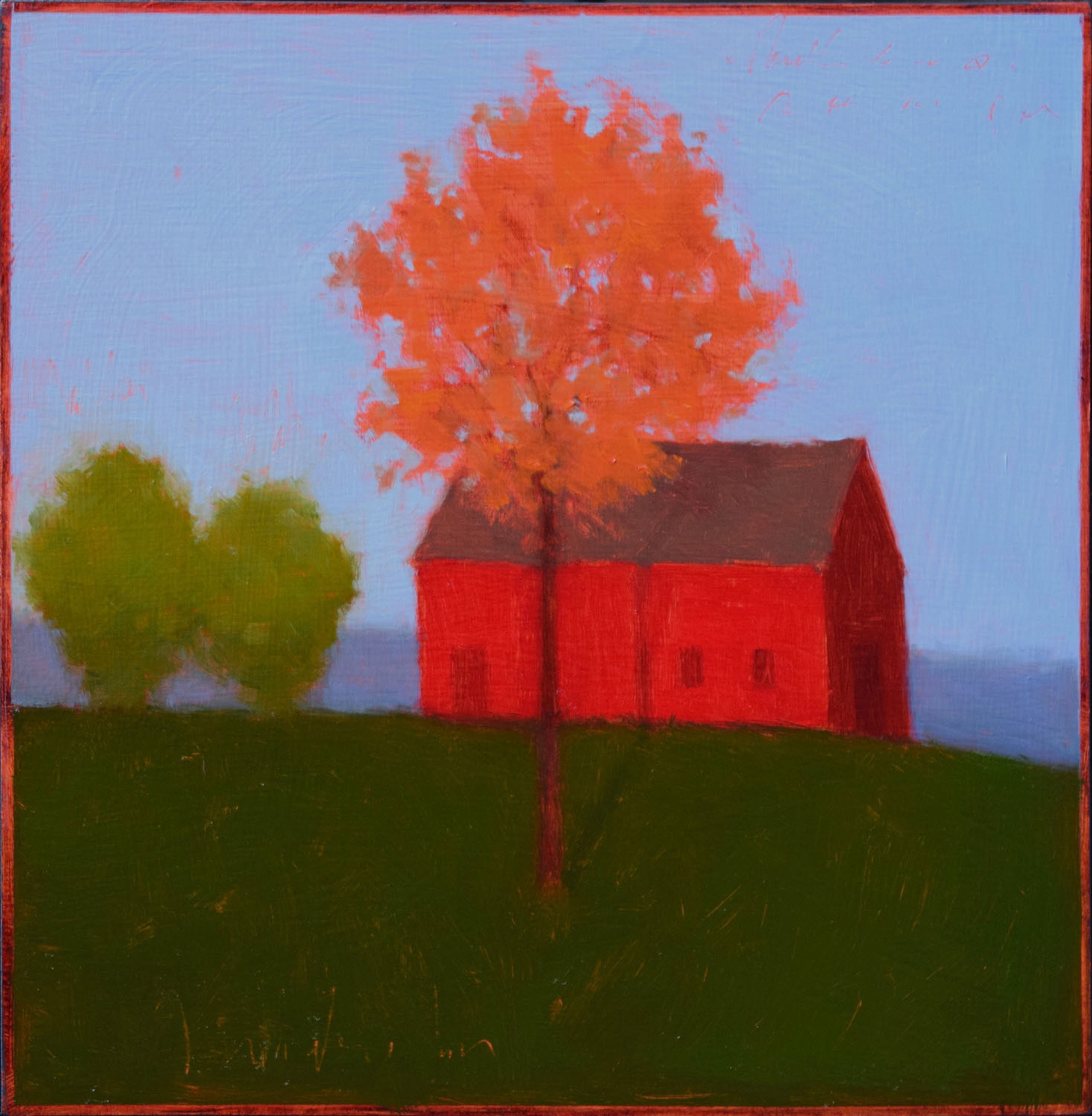 Red Barn on the Hill by Tracy Helgeson