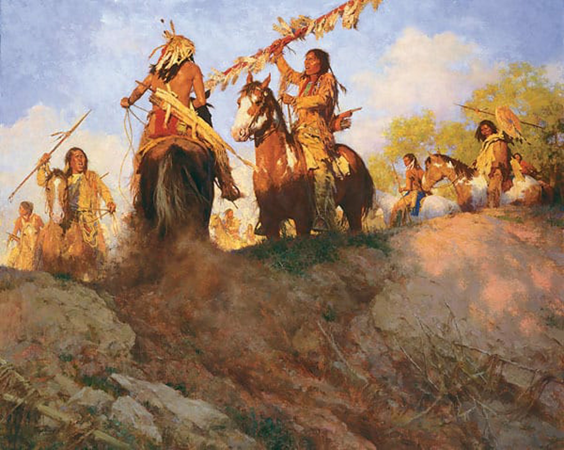 Sunset for the Comanche  by Howard Terpning