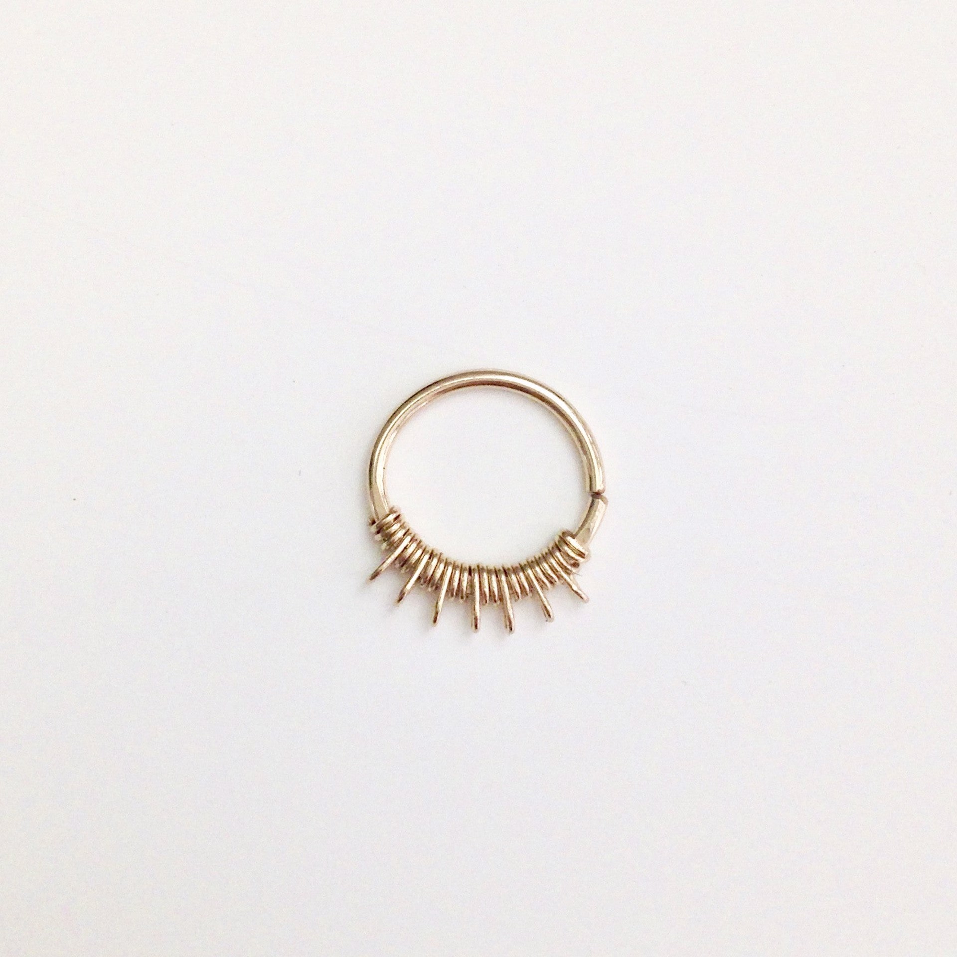 Lalita Septum Ring- Gold Filled - 6mm / 18 by Clementine & Co. Jewelry