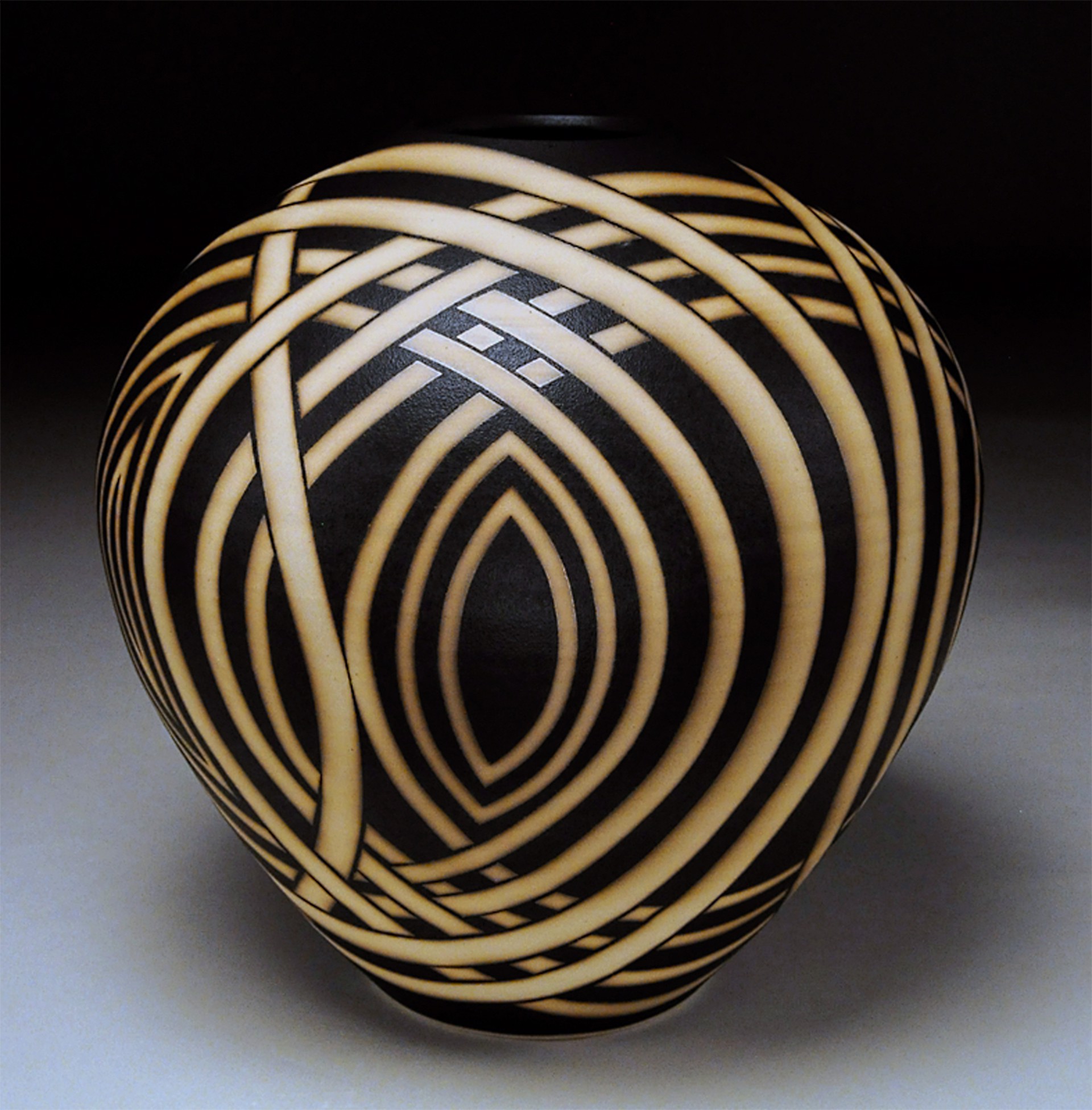 #5-Vessel, Wrapped Circles by Nicholas Bernard