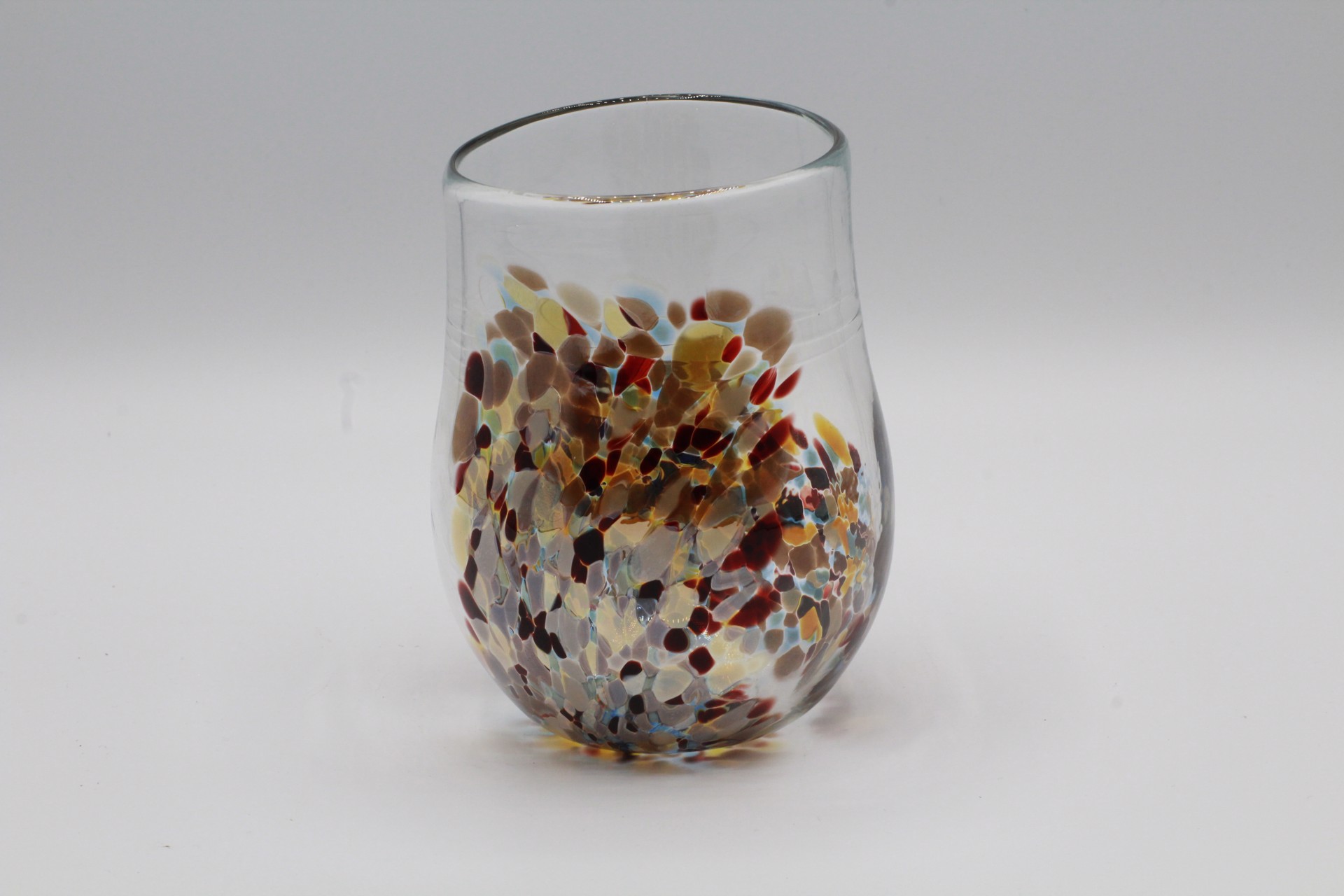 Amber Rounded Hand Blown Glass by Katie Sisum