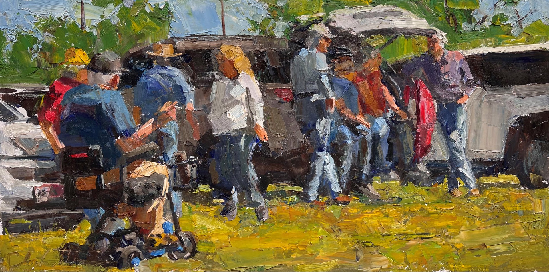 Waiting for the Train by Clyde Steadman