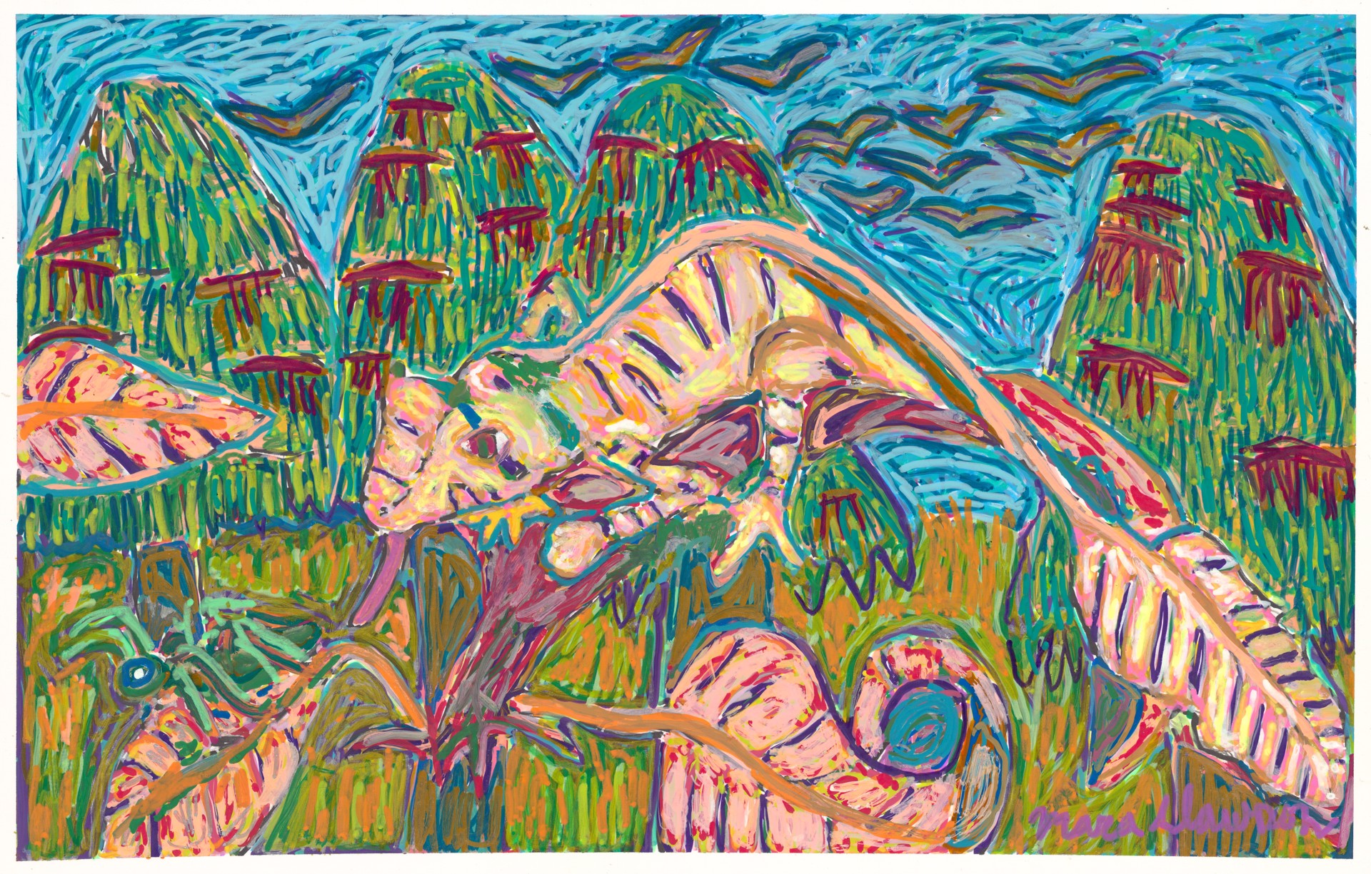Hiding with a Leafy Tail by Mara Clawson