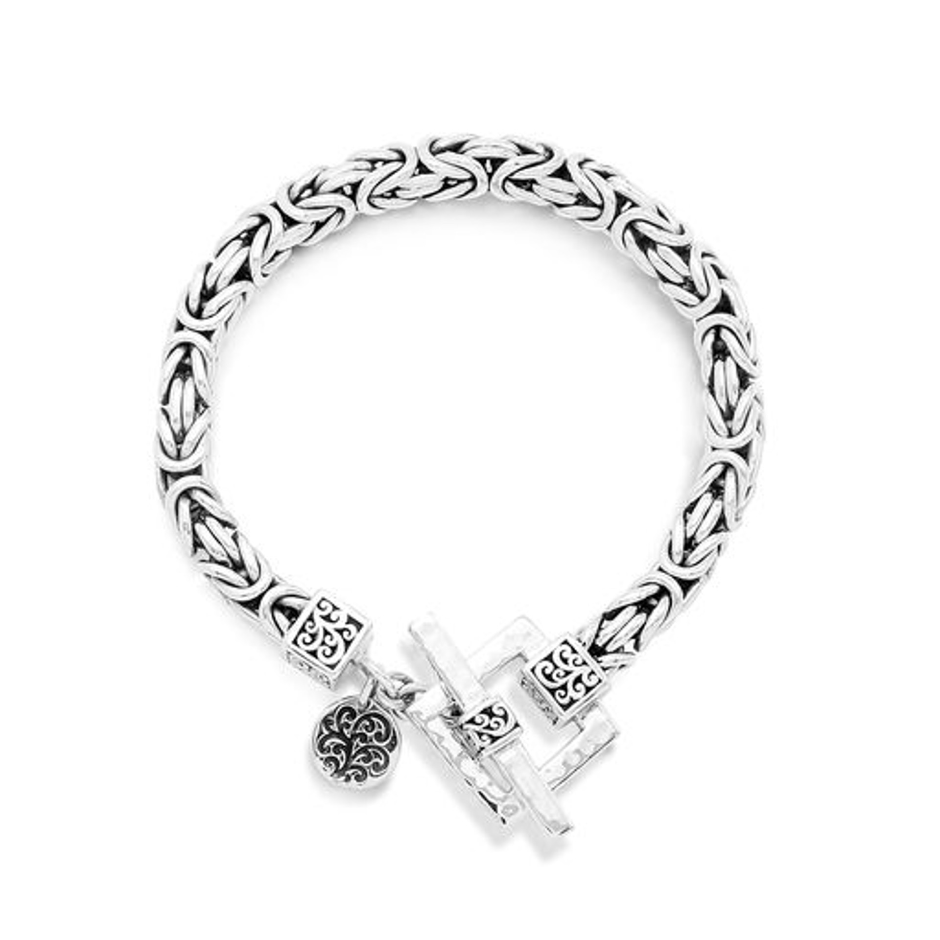 6910 Sterling Silver Woven Bracelet by Lois Hill