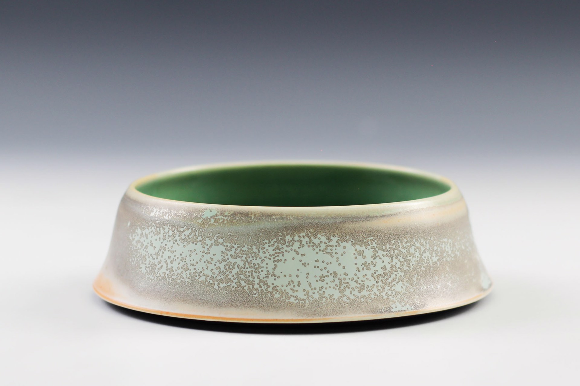 Turquoise Shallow Bowl by Charlie Olson