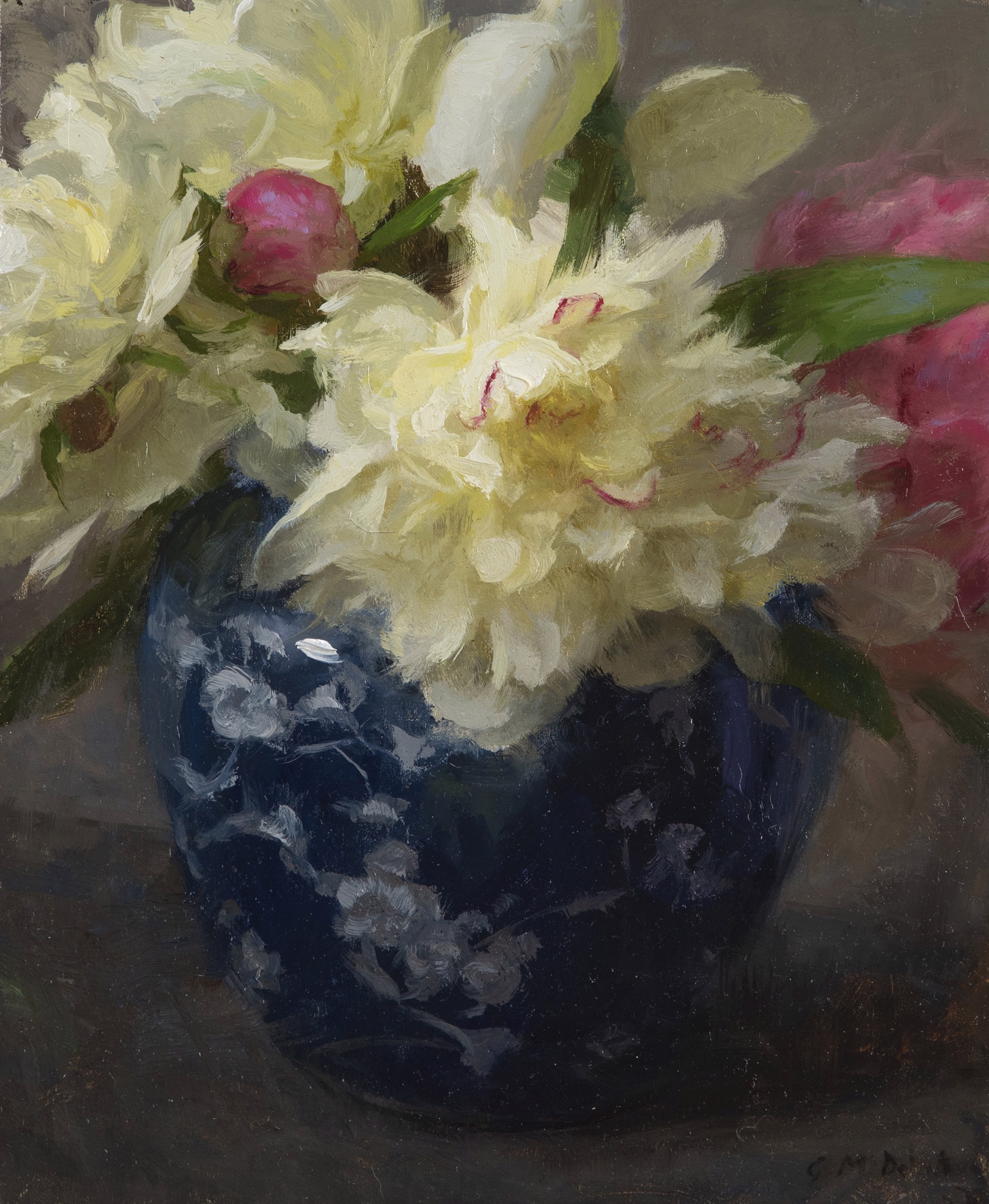 Ginger Jar and Peonies by Grace Devito