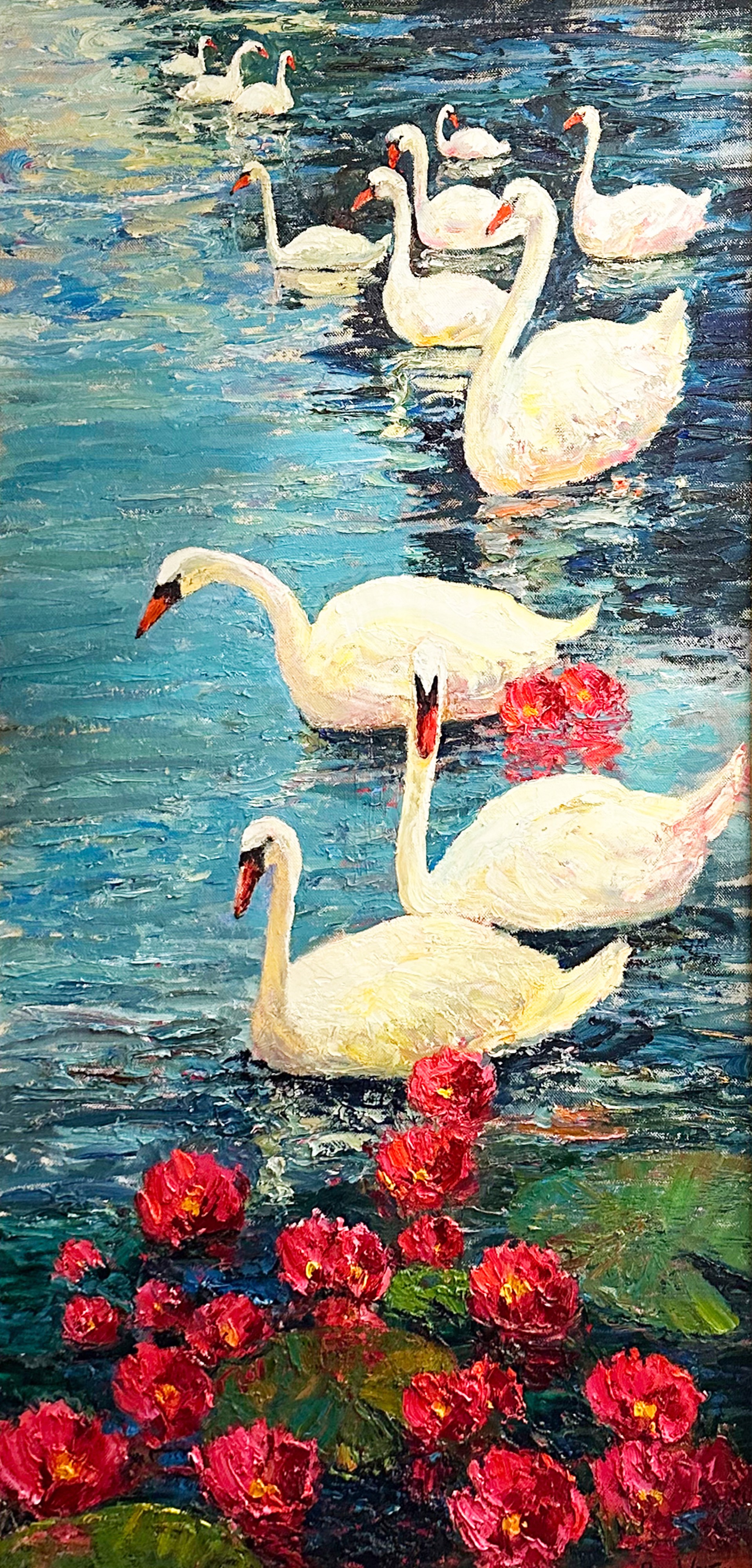 Merry Swans of Melodious Lake by Alan Wolton