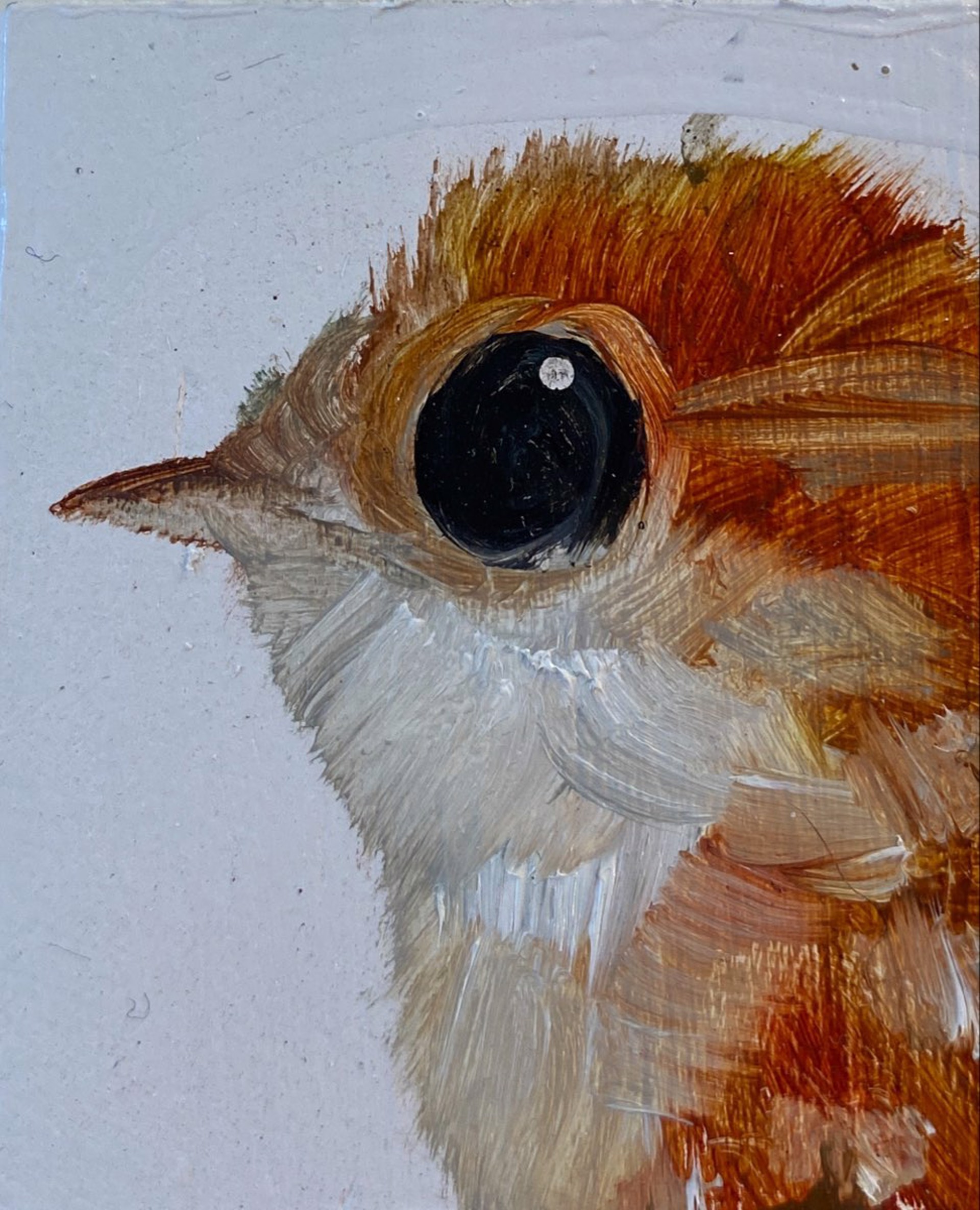 Bird Block (small orange) by Diane Kilgore Condon
