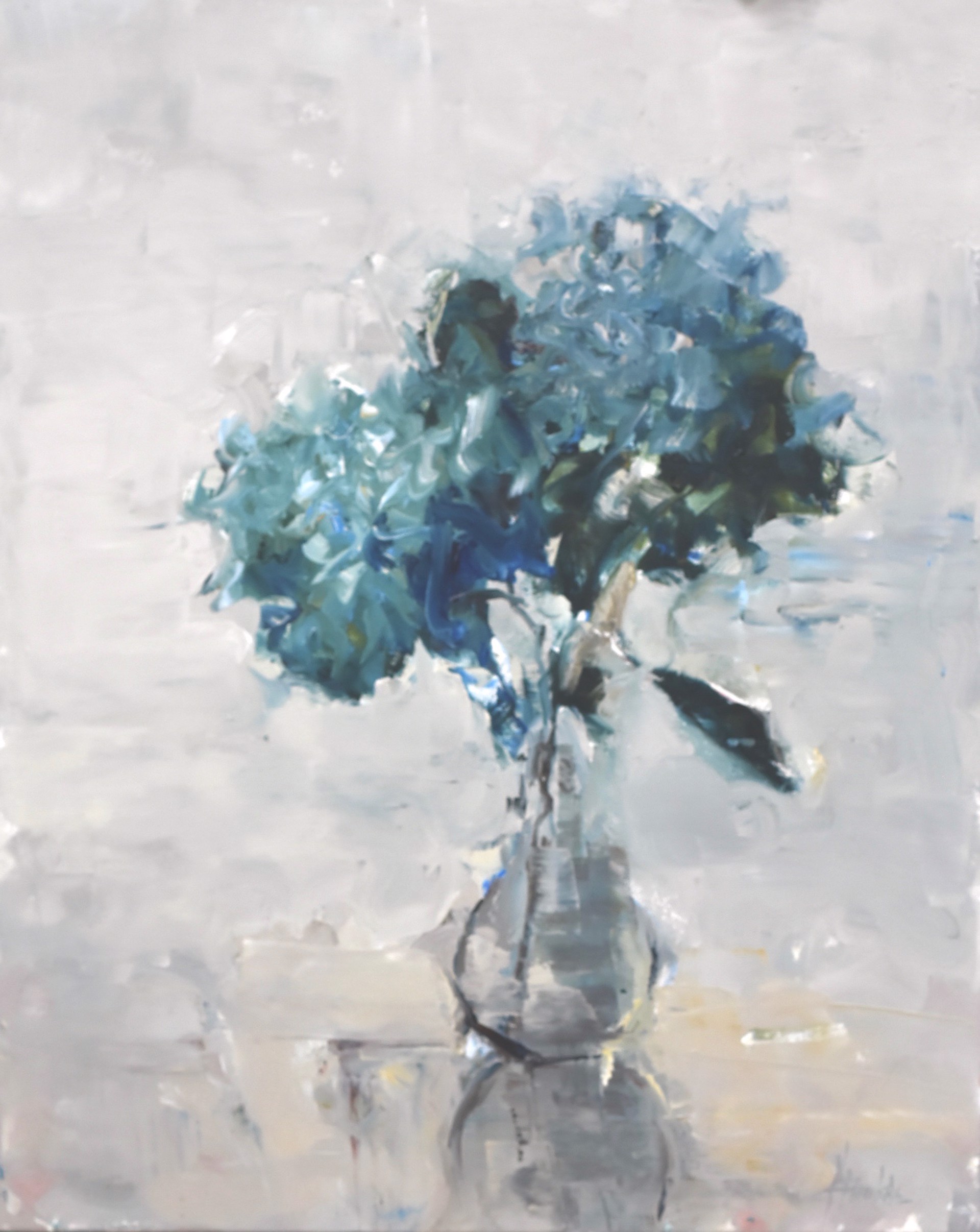 Hydrangeas, Bluegreen by Barbara Flowers