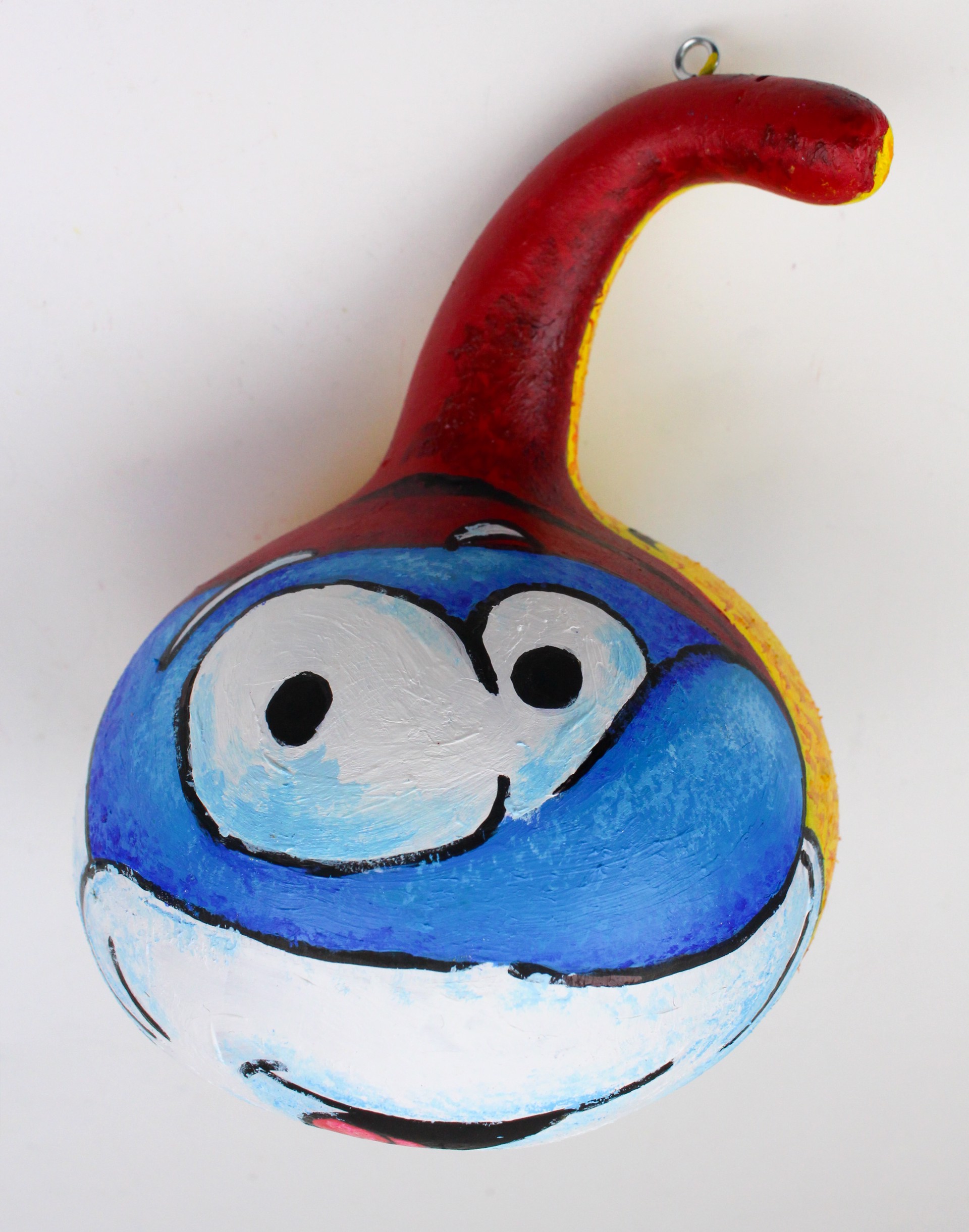 Papa Smurf Gourd (ornament) by Eric Atkinson