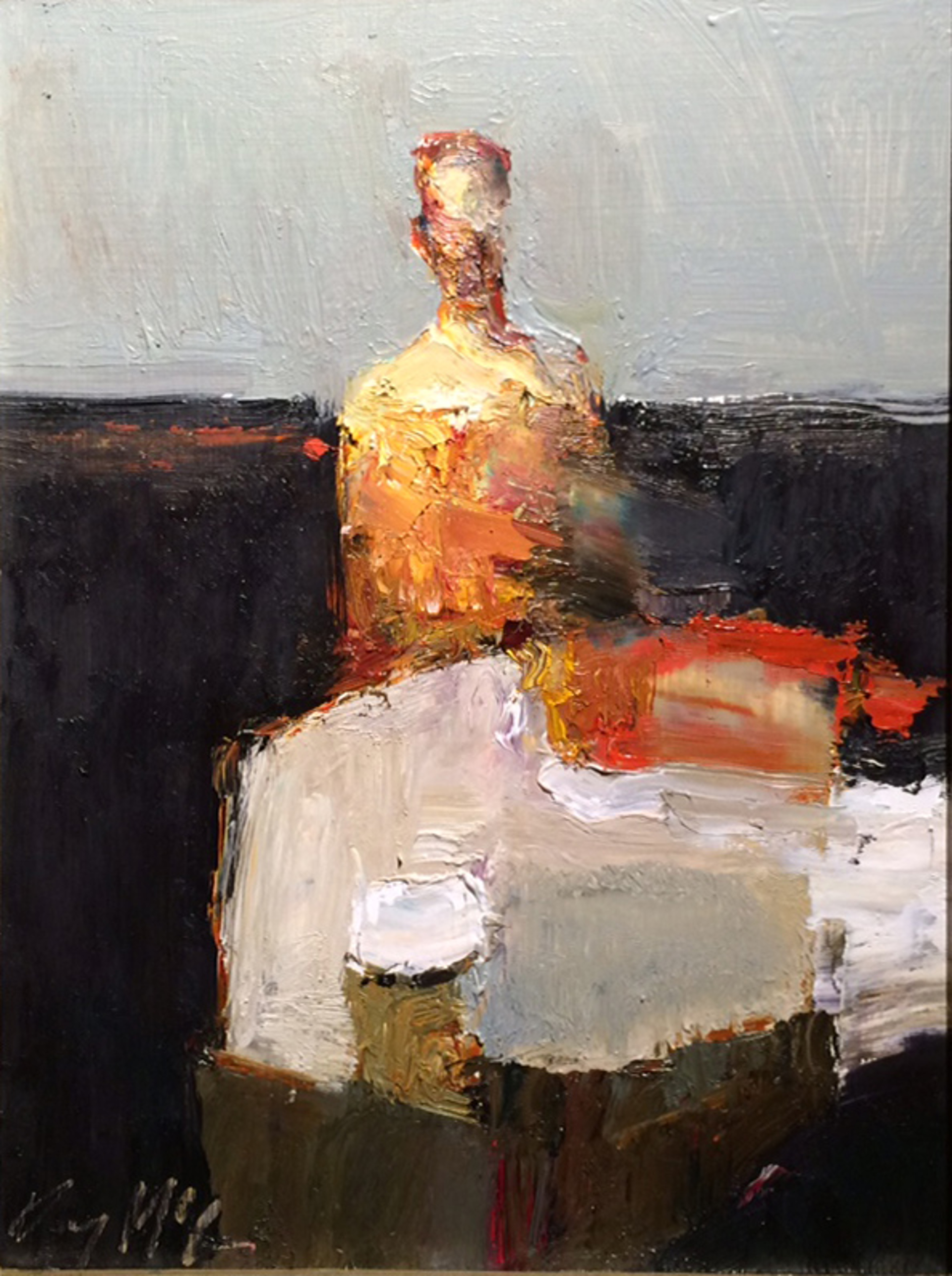 Figure at Table by Danny McCaw