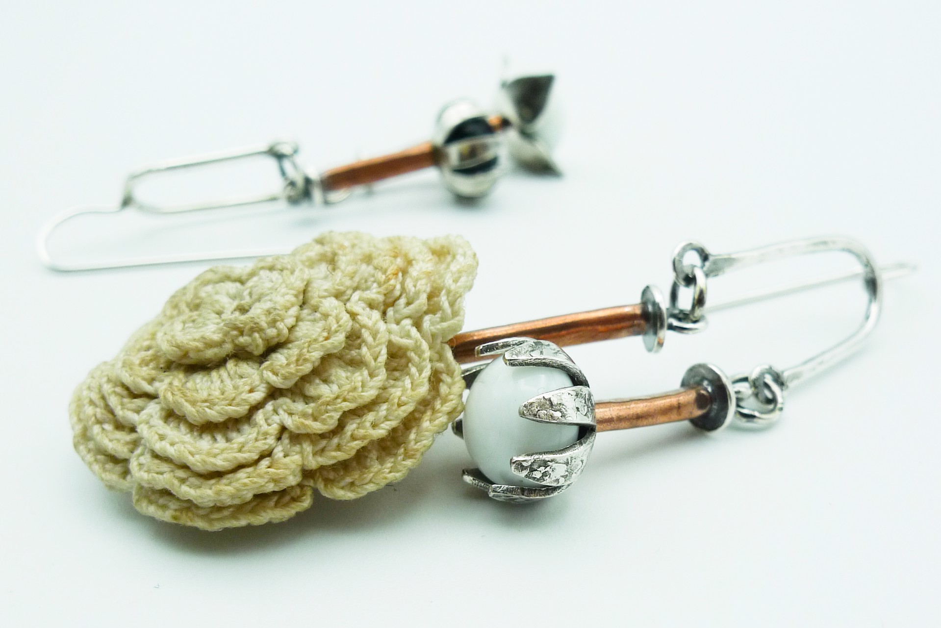 From Hair to Ear Antique Hat Pin Adornments by Ali Kauss