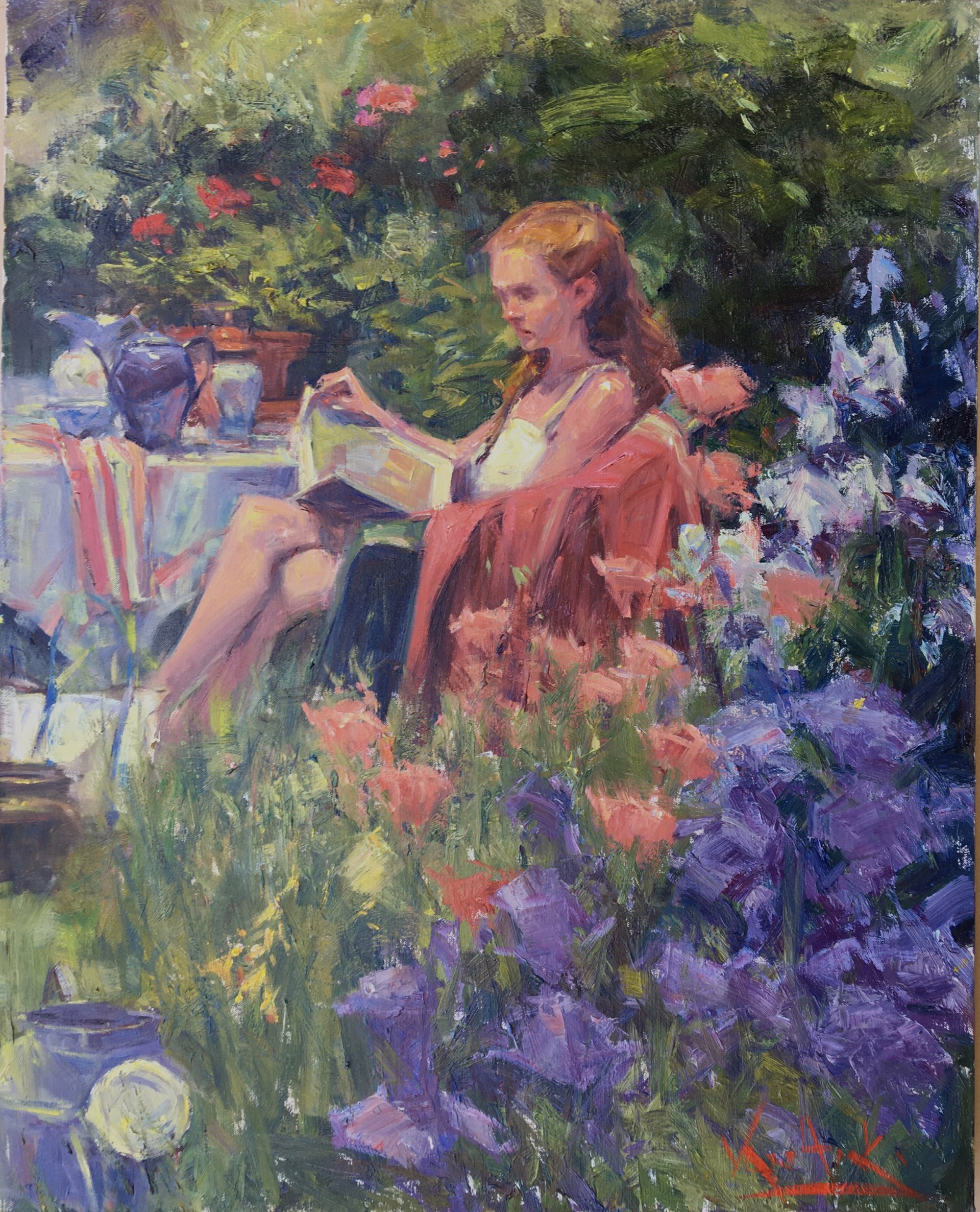 The Iris Garden by George Van Hook