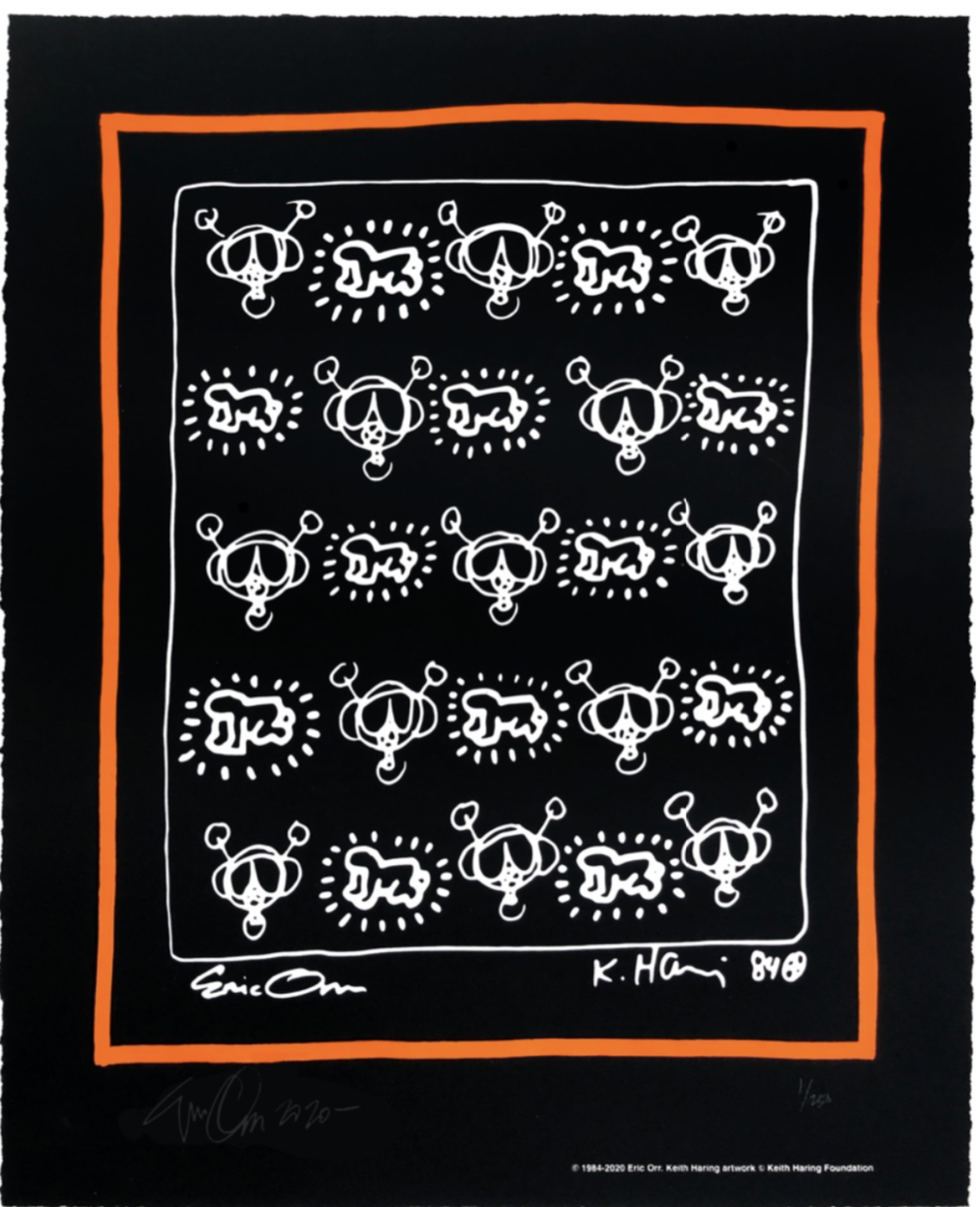 Repeat | Eric Orr X Keith Haring (40/250)