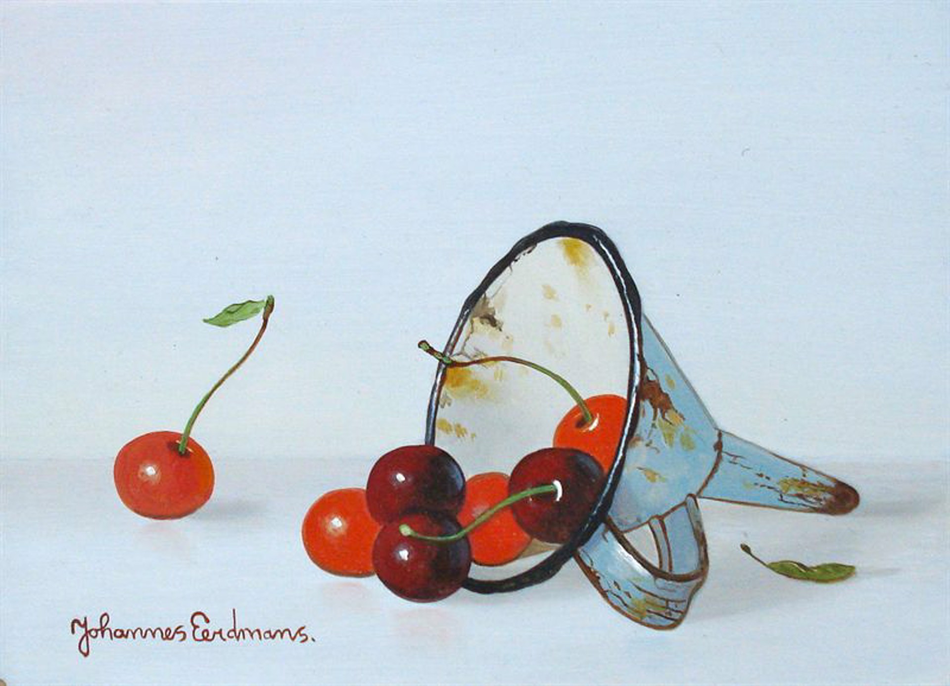 Cherries with Antique Scoop by Johannes Eerdmans