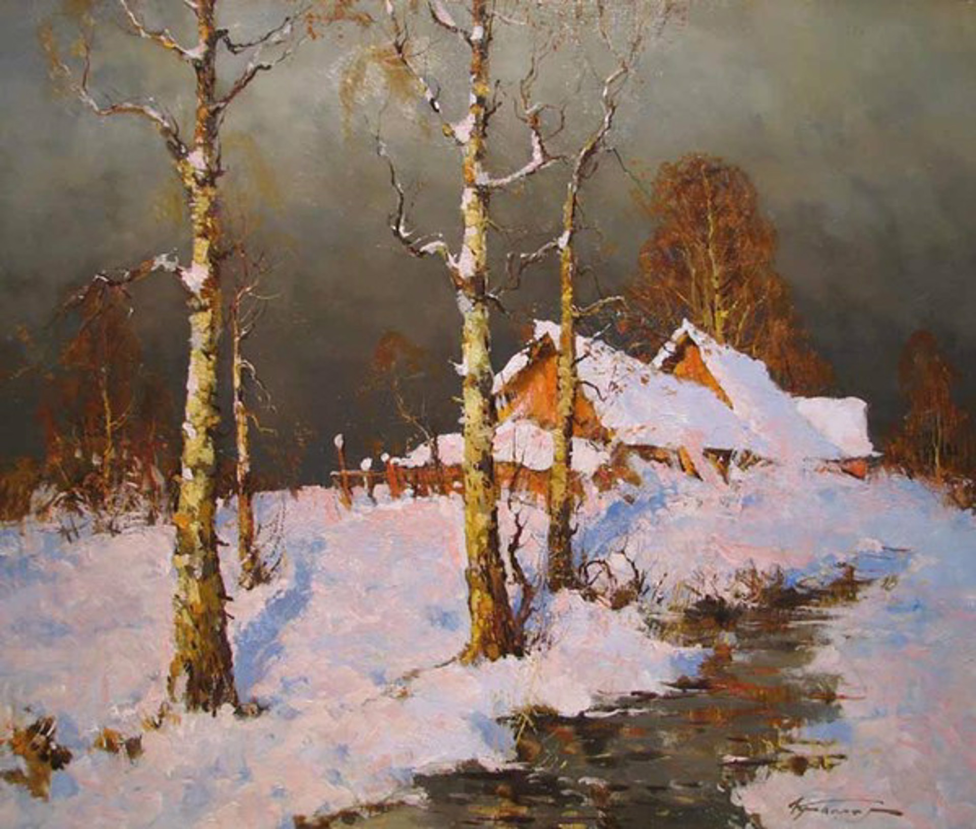 Snowy Creek by Alexander Kremer