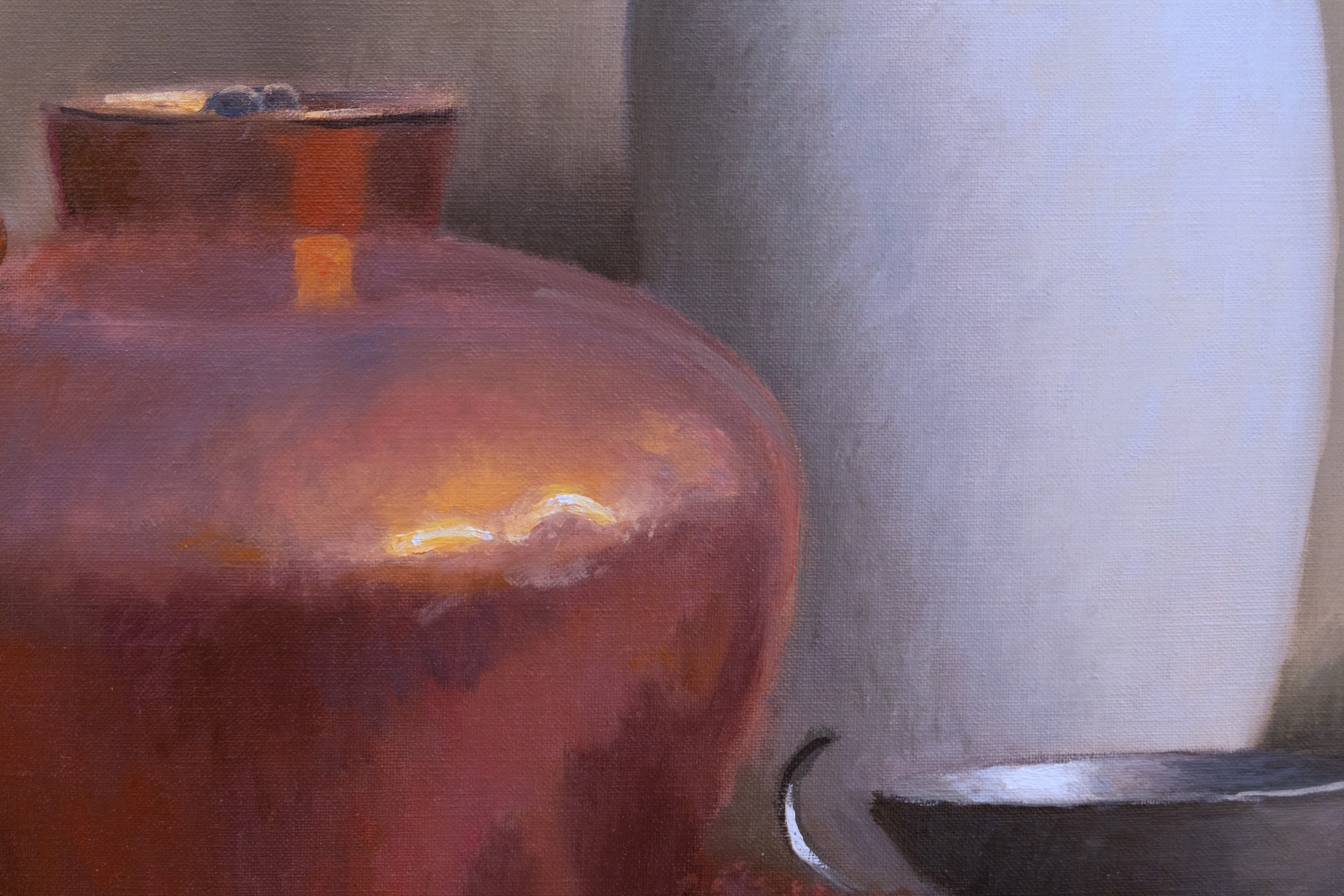 Still Life with a Covered Copper Bowl by Robert Douglas Hunter