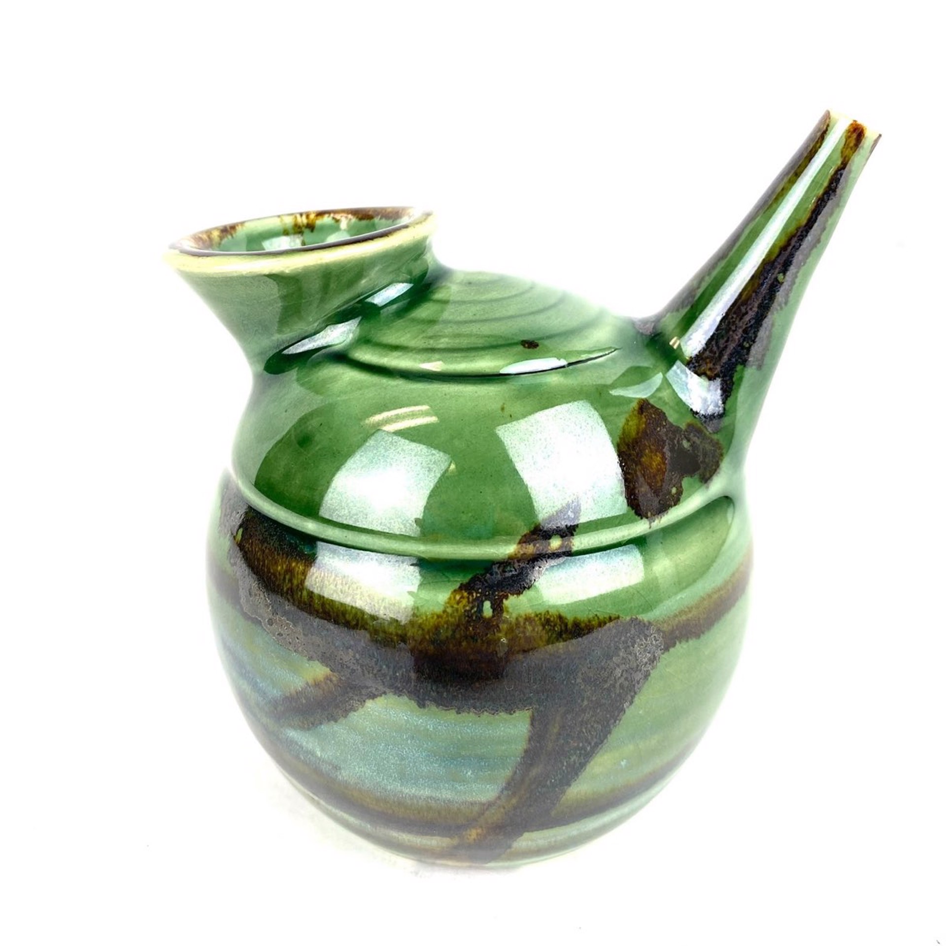 Thrown Bulbous Watering Vessel by Mary Lynn Portera