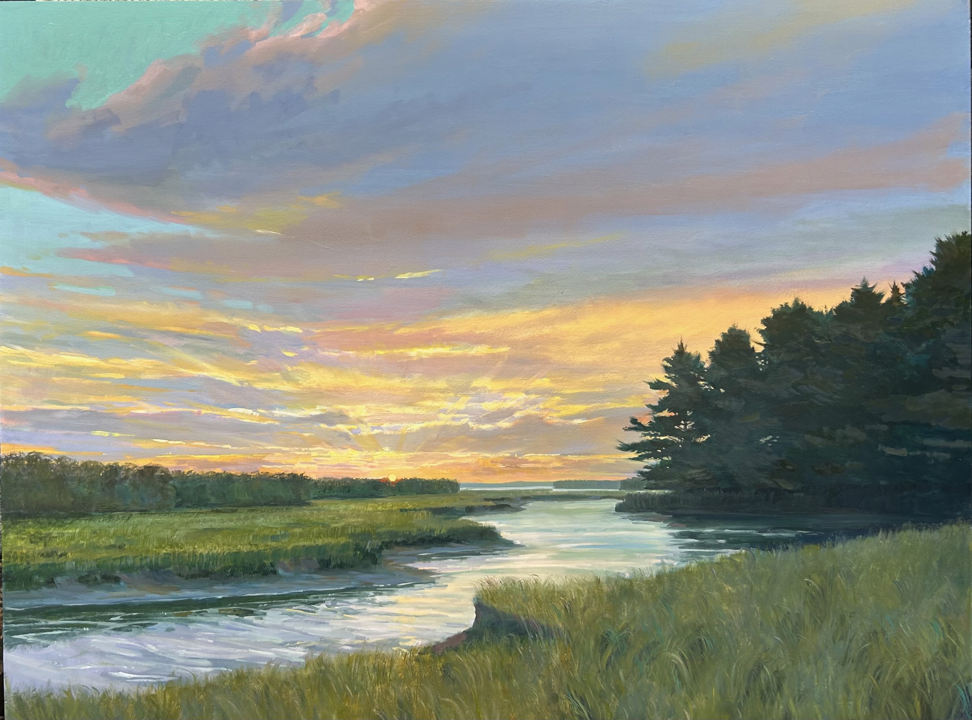 Marsh Sunset by Cooper Dragonette