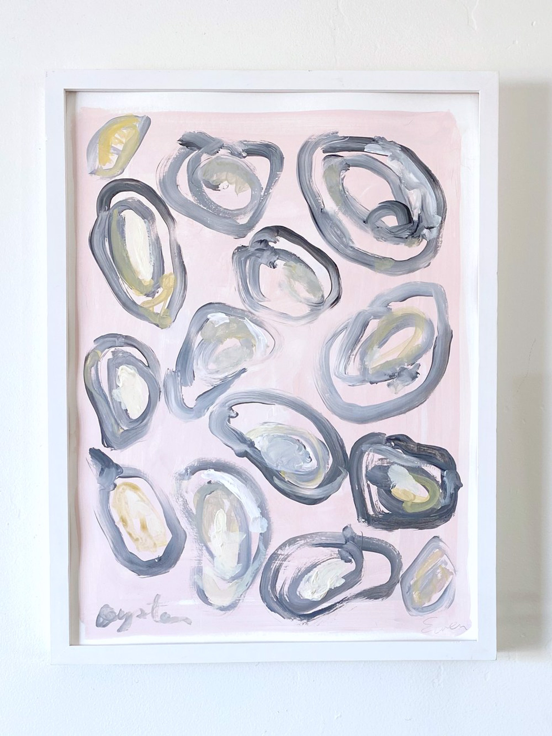 A Dozen Oysters, Soft Pink by Anne-Louise Ewen