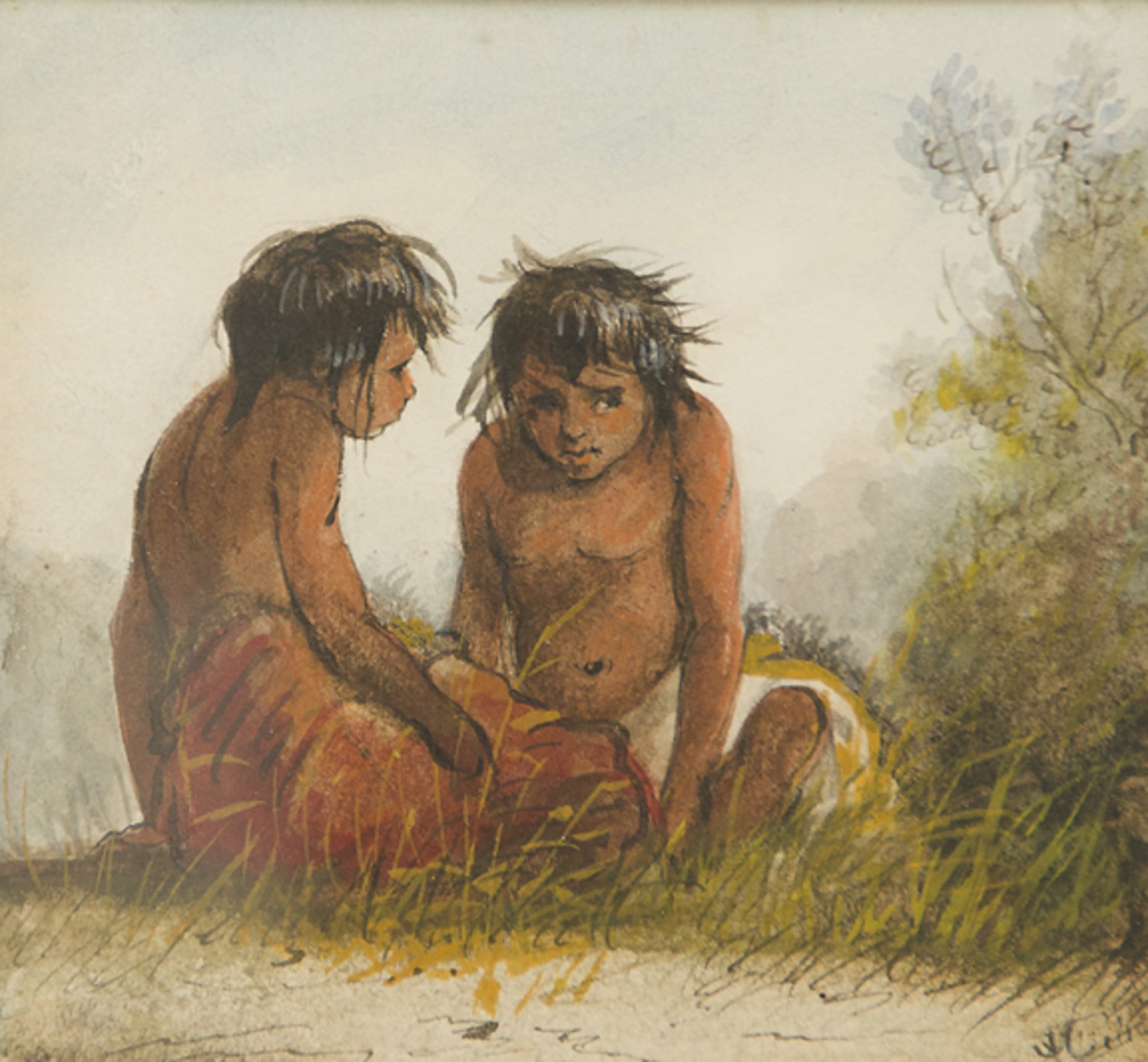 Children's Pow-Wow by Alfred Jacob Miller
