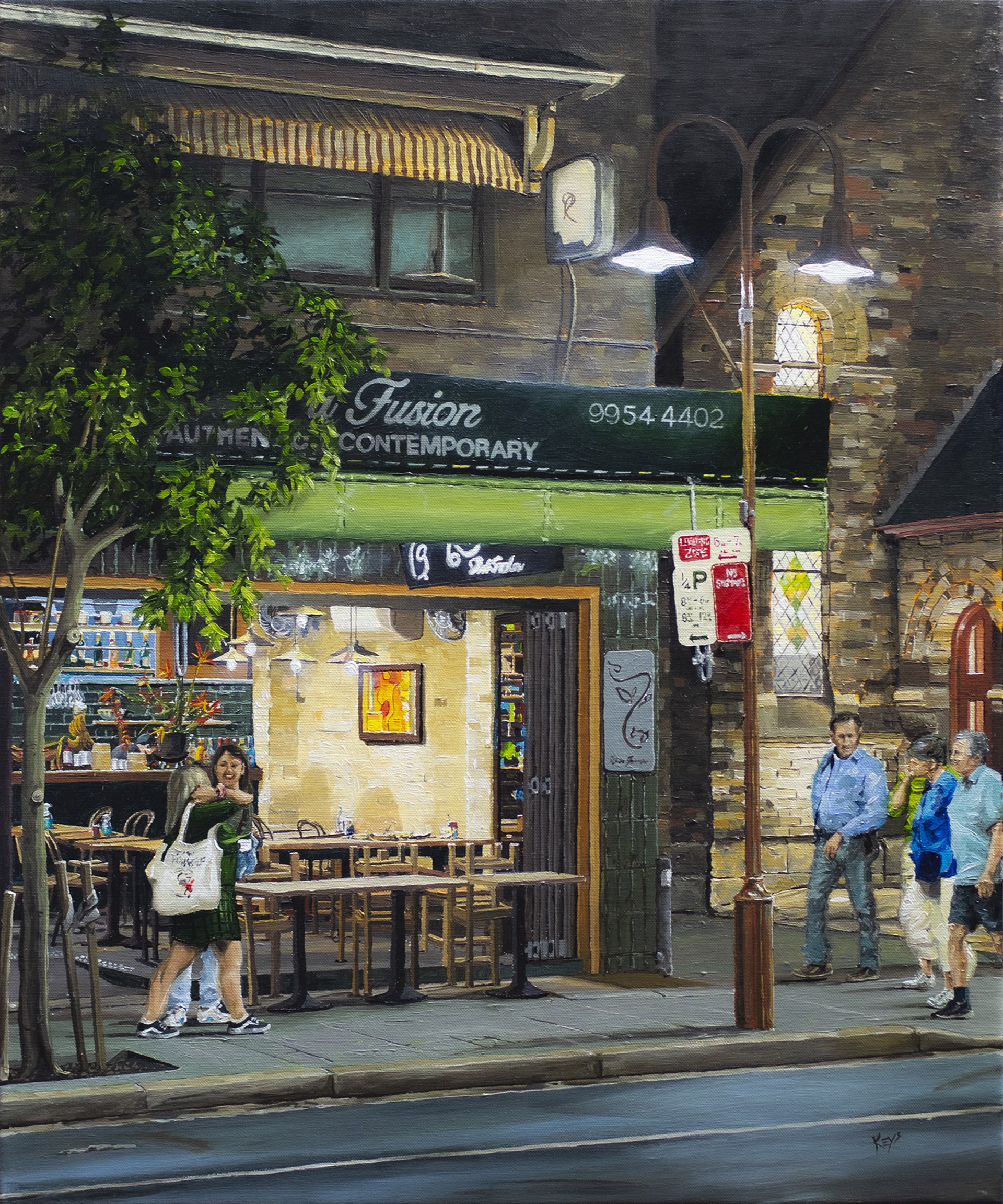 Evening Stroll kirribilli by Donald Keys