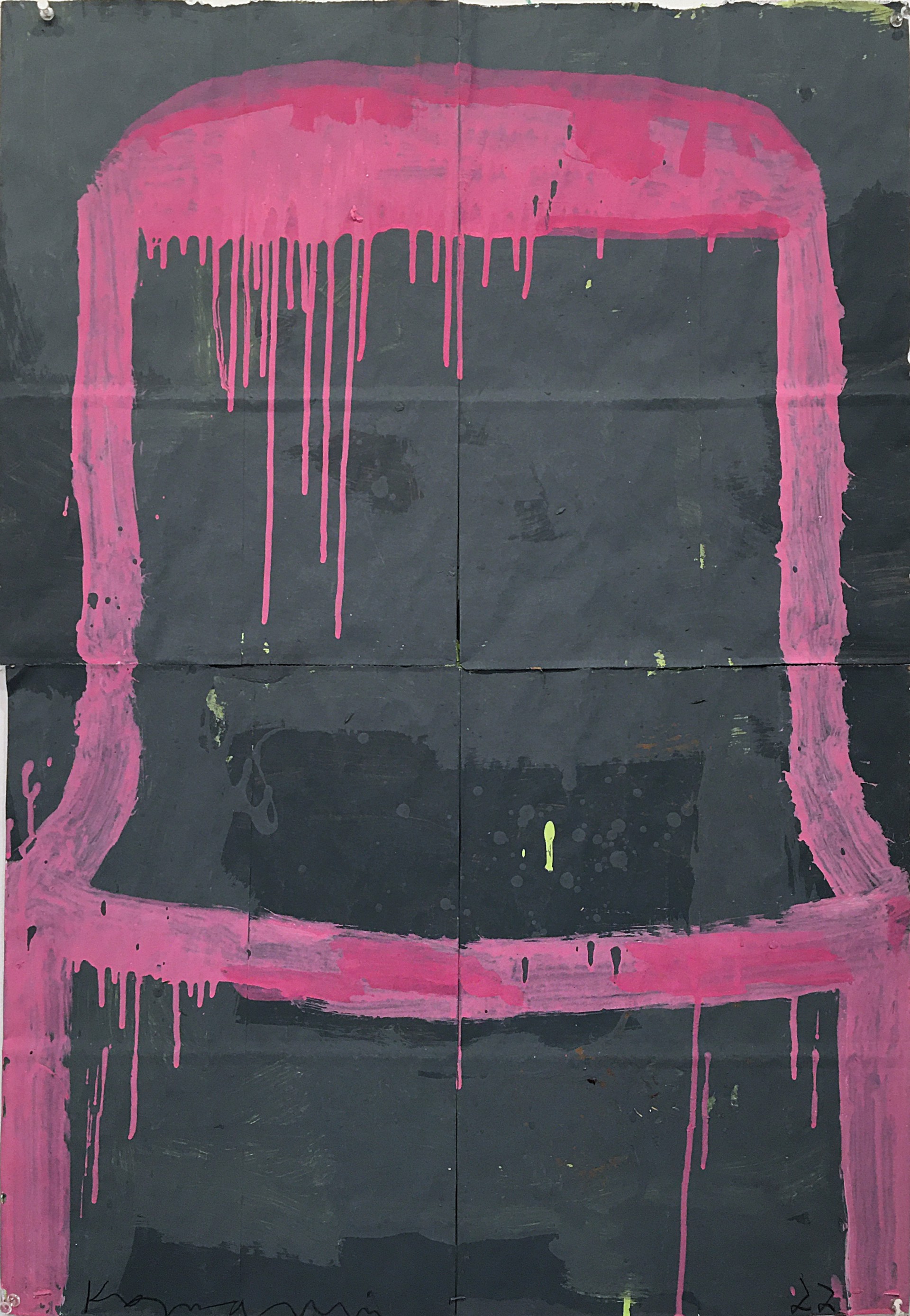 Pink on Grey by Gary Komarin