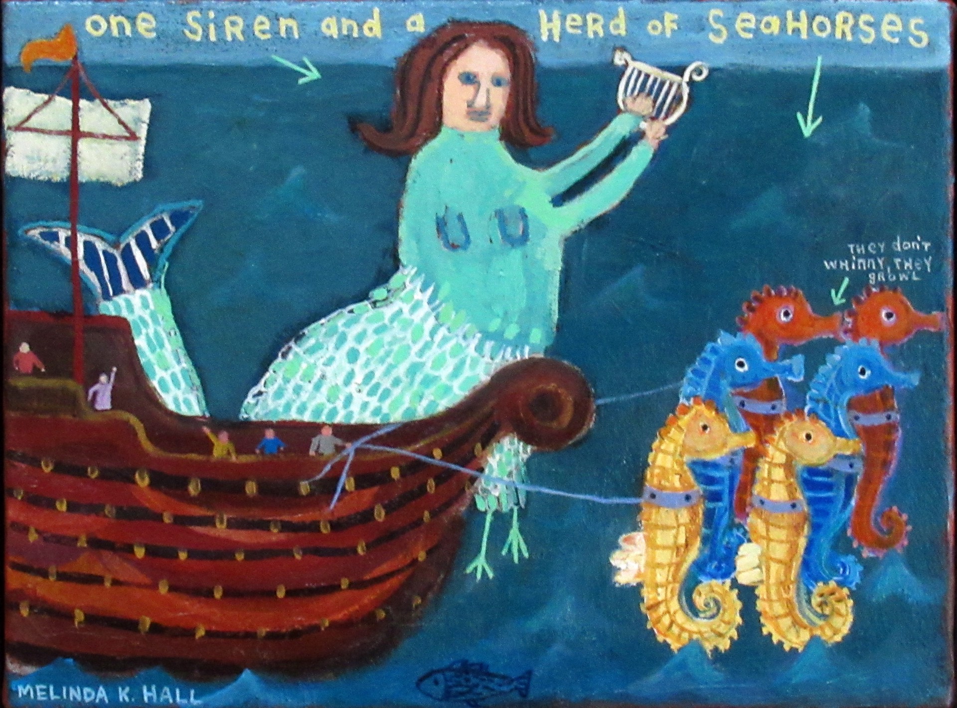 One Siren and a Herd of Seahorses by Melinda K. Hall