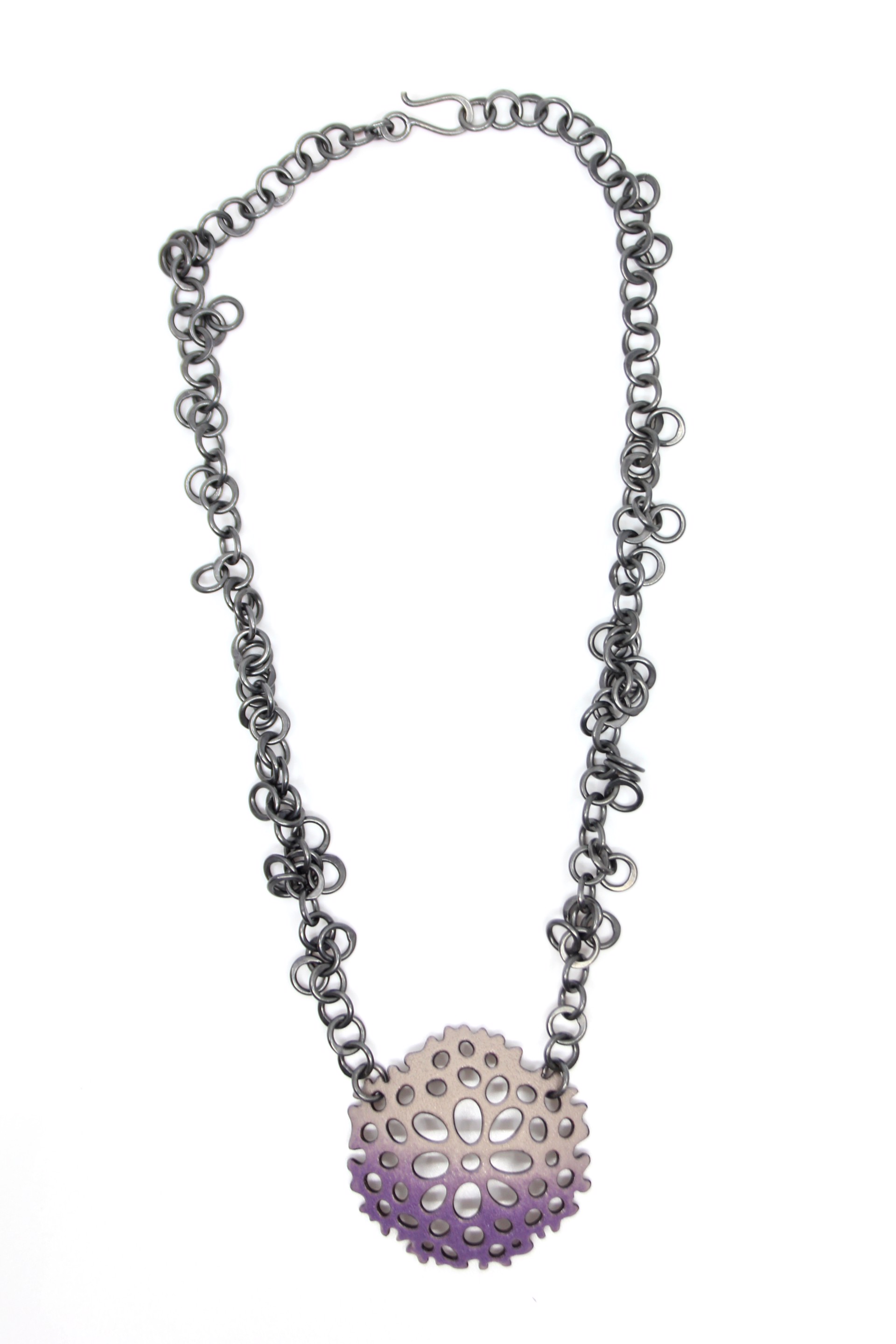 Cell Necklace on Cluster Chain by Joanna Nealey