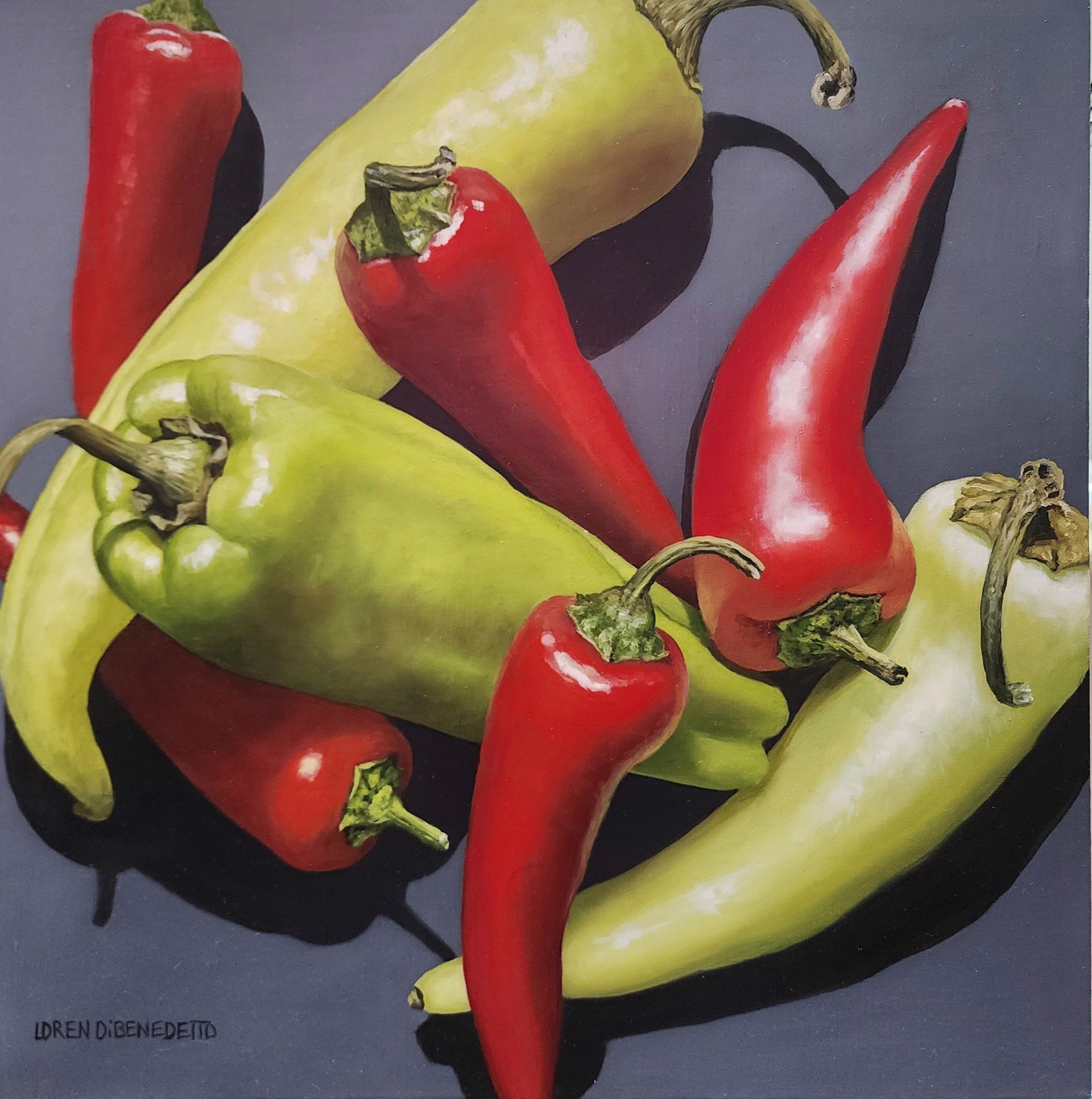 Peppers from Above #2 by Loren DiBenedetto