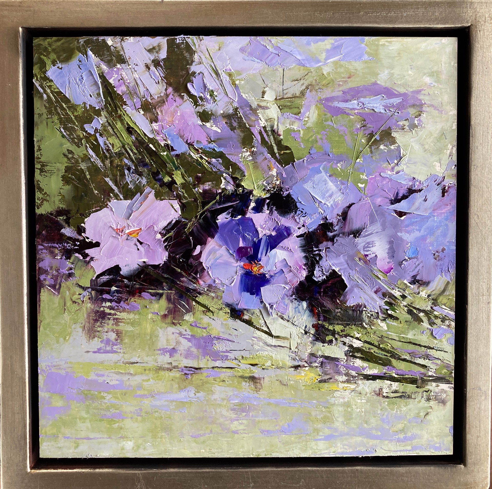 Purple Flowers by Sandra Pratt