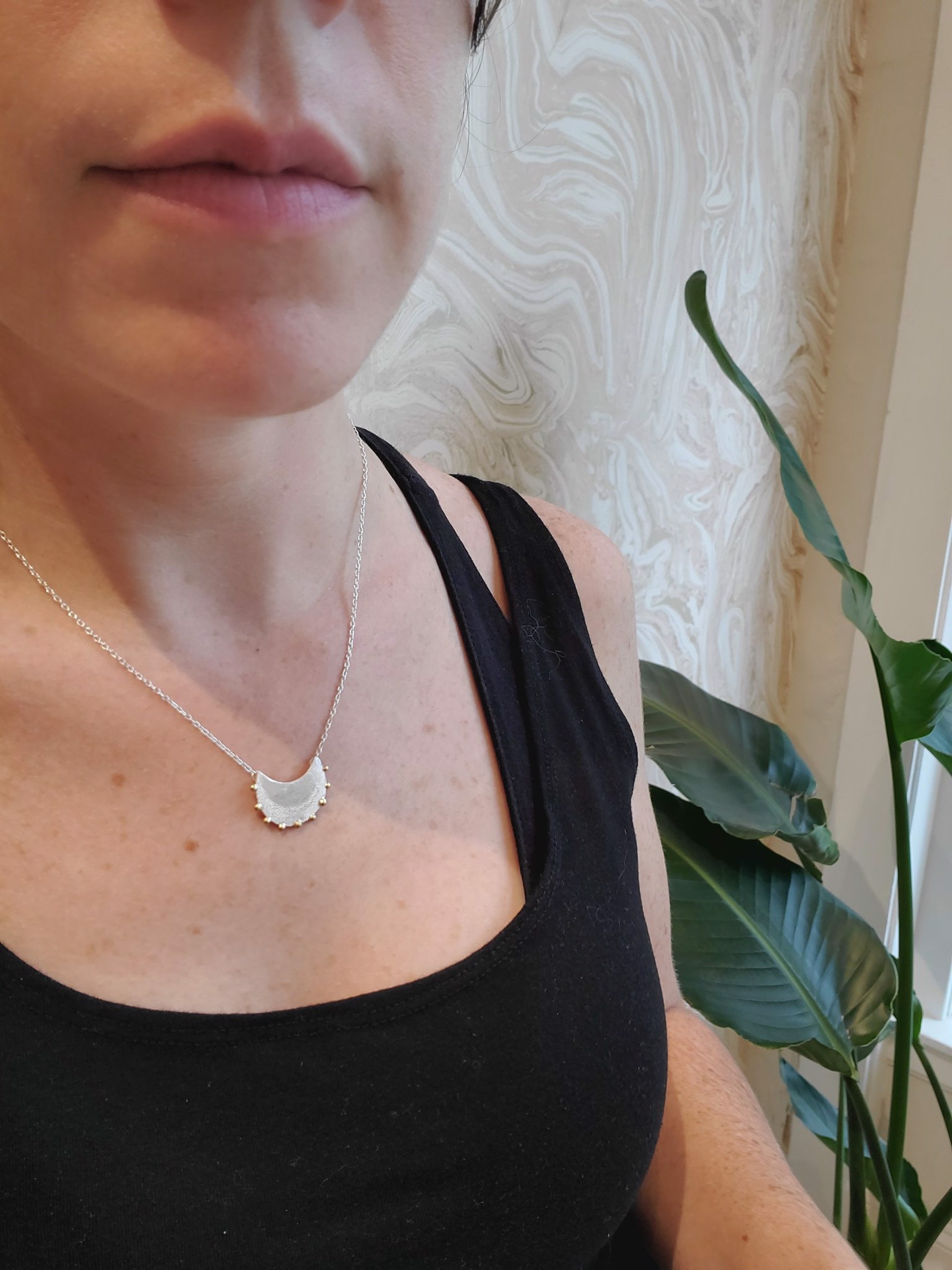 Moon Cloud Pendant by Leia Zumbro