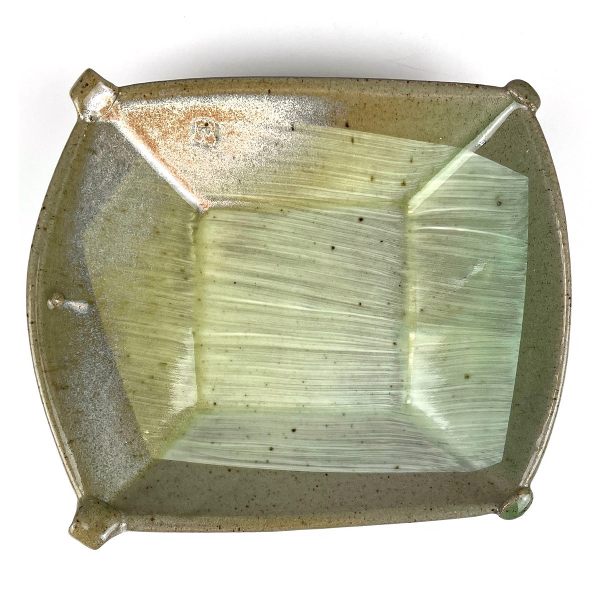 Footed Square Bowl by Brad Schwieger