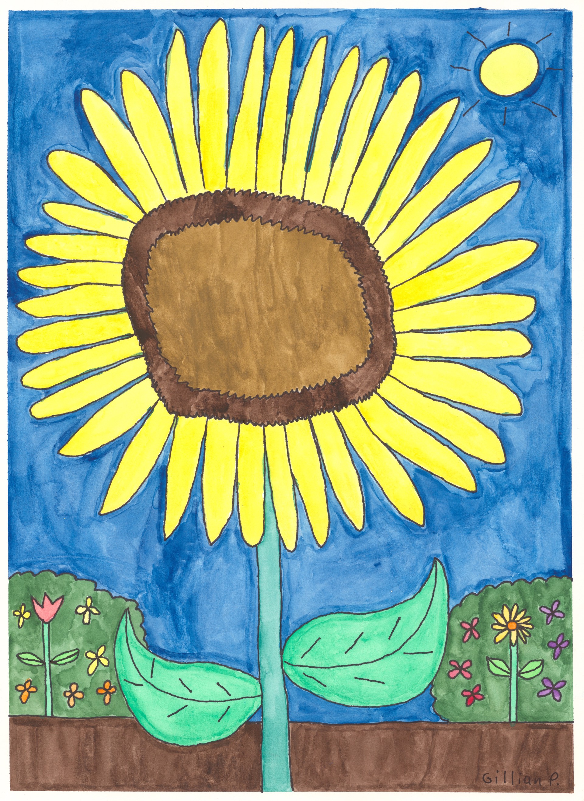 The Happy Sunflower by Gillian Patterson