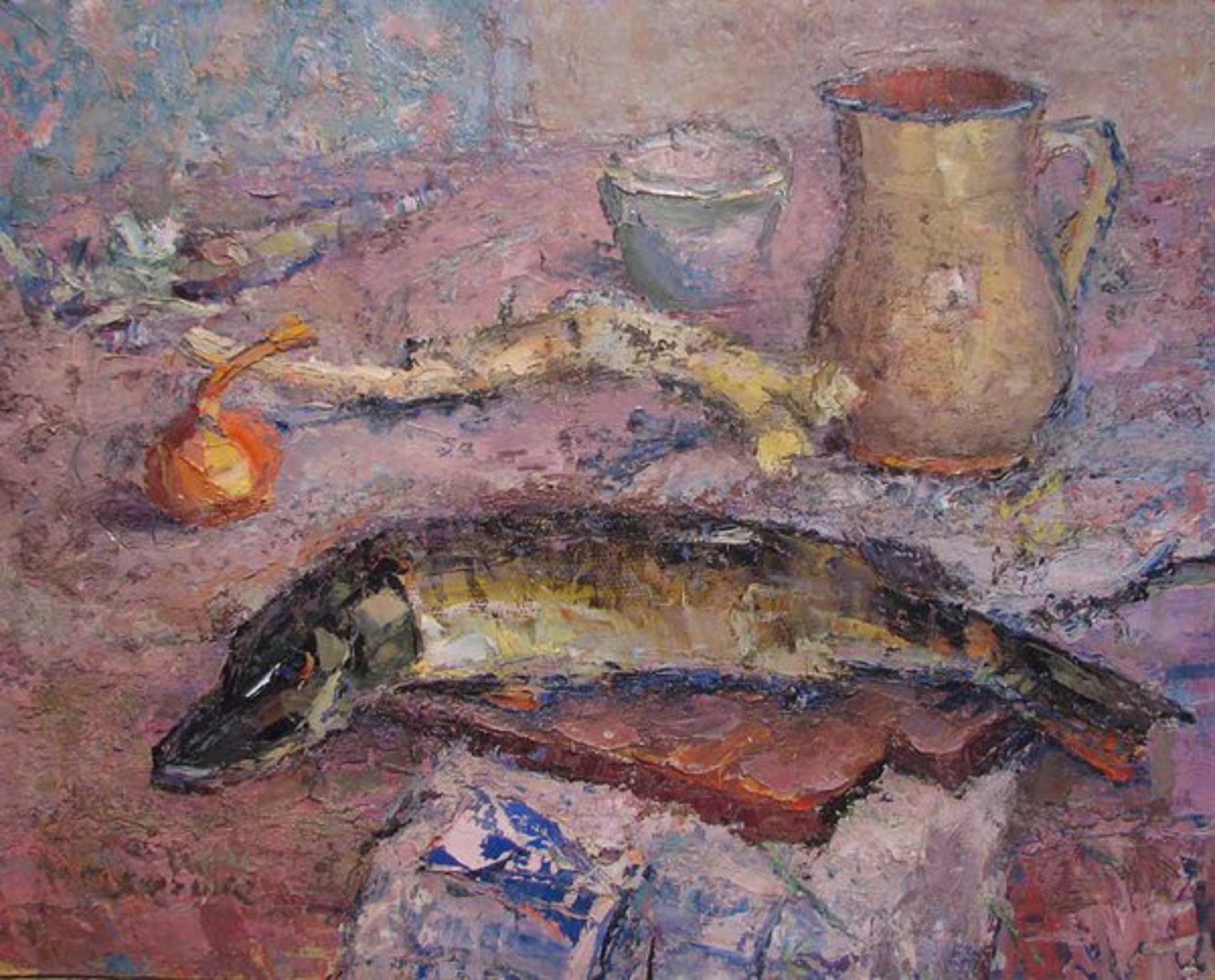 Still Life with Pike by Petr Yakovenko